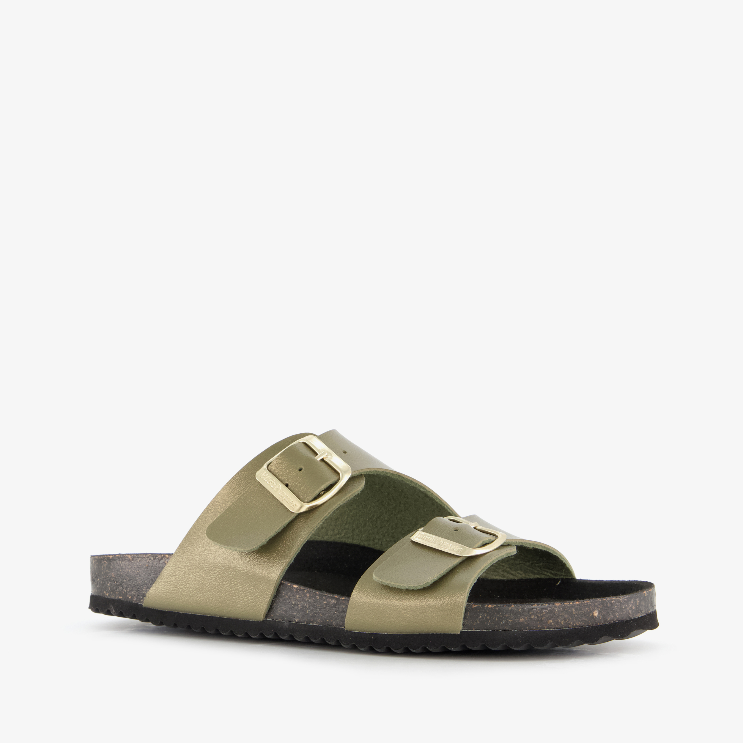Hush Puppies leren dames bio slippers groen