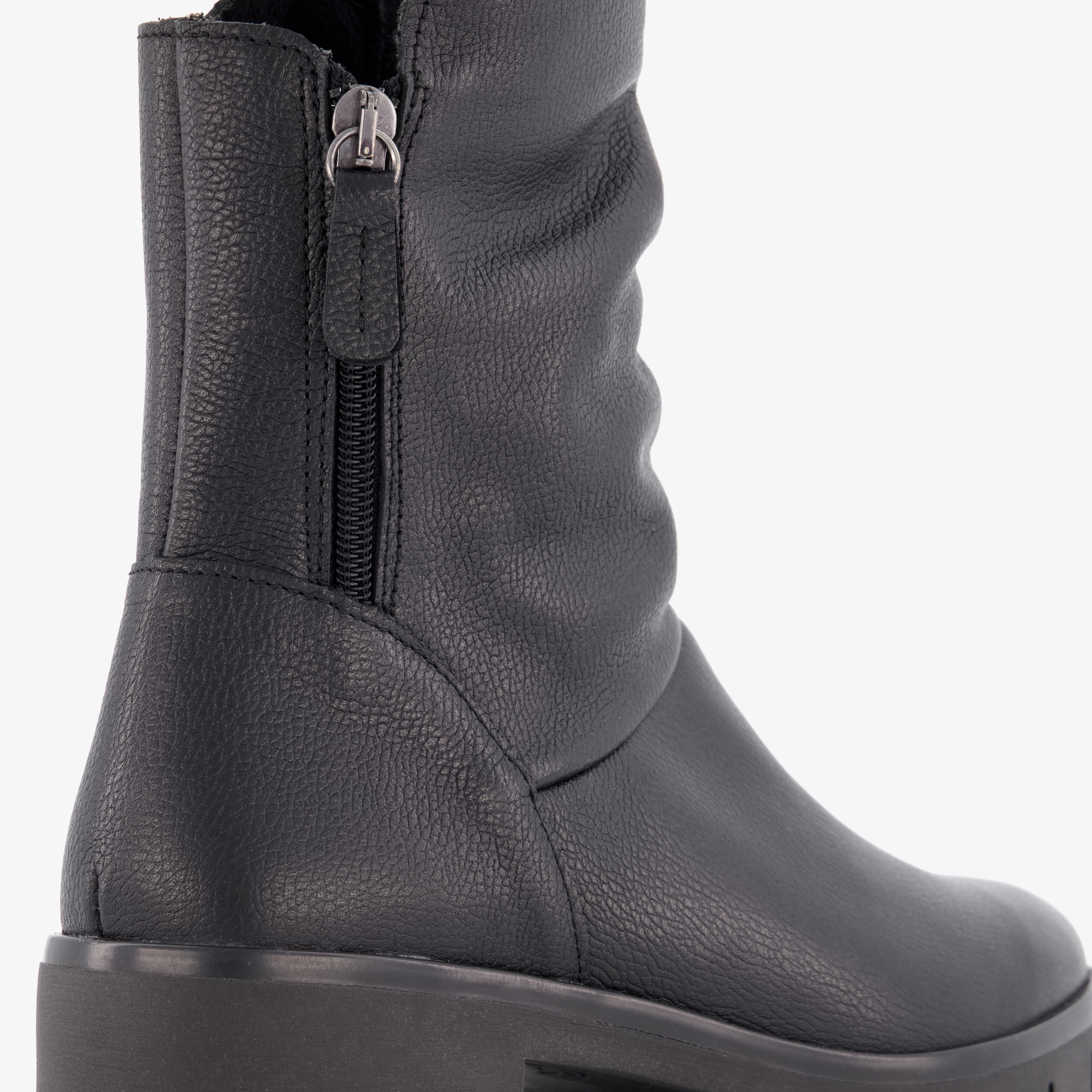 Hush Puppies leren dames boots zwart – foto 5