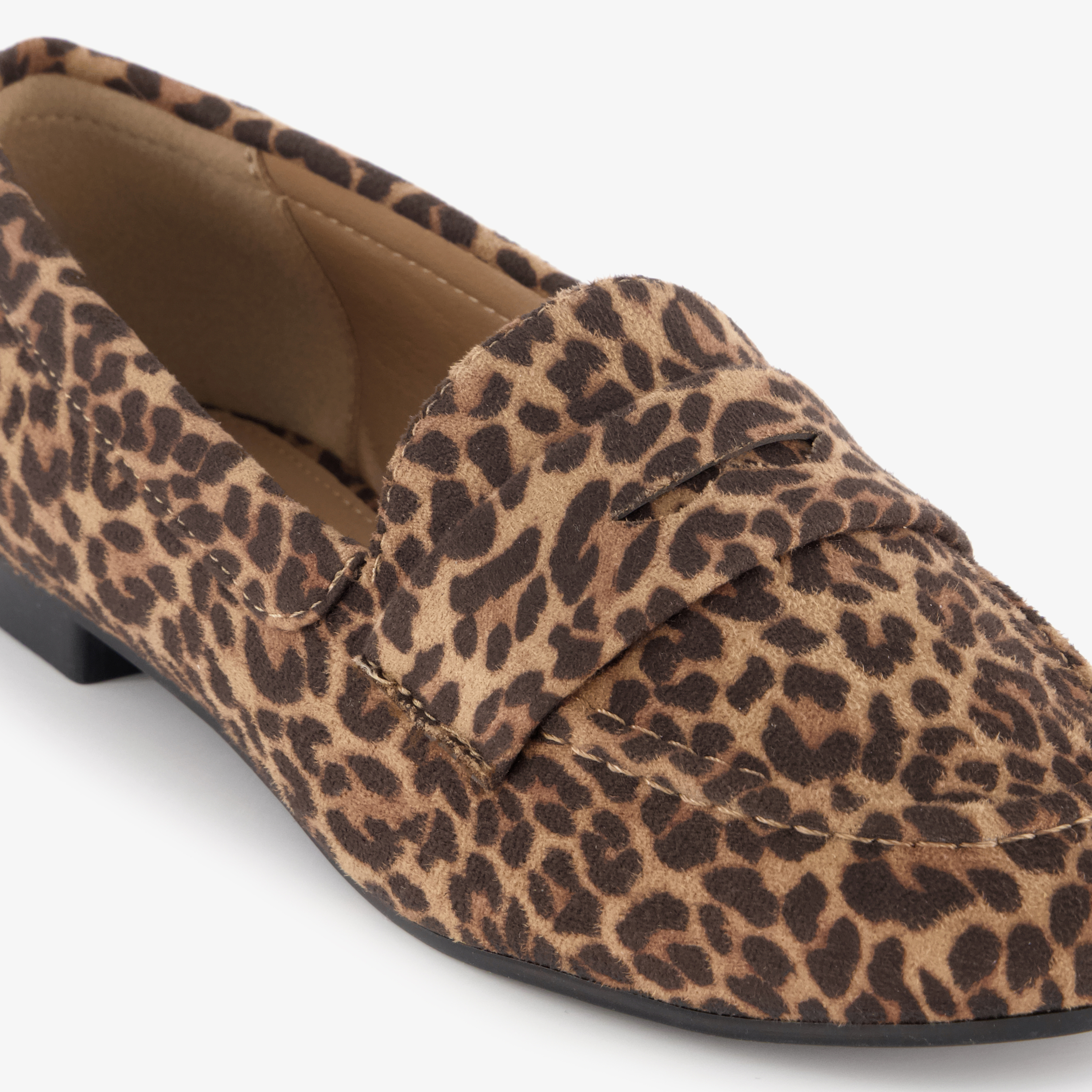 Nova dames loafers met panterprint bruin instappers – foto 5