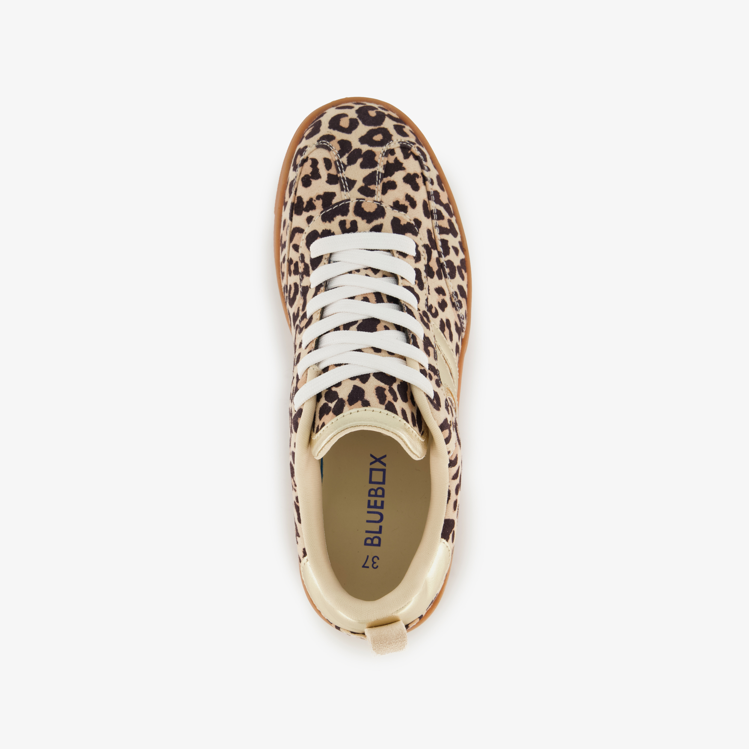 Blue Box dames sneakers met panterprint – foto 4