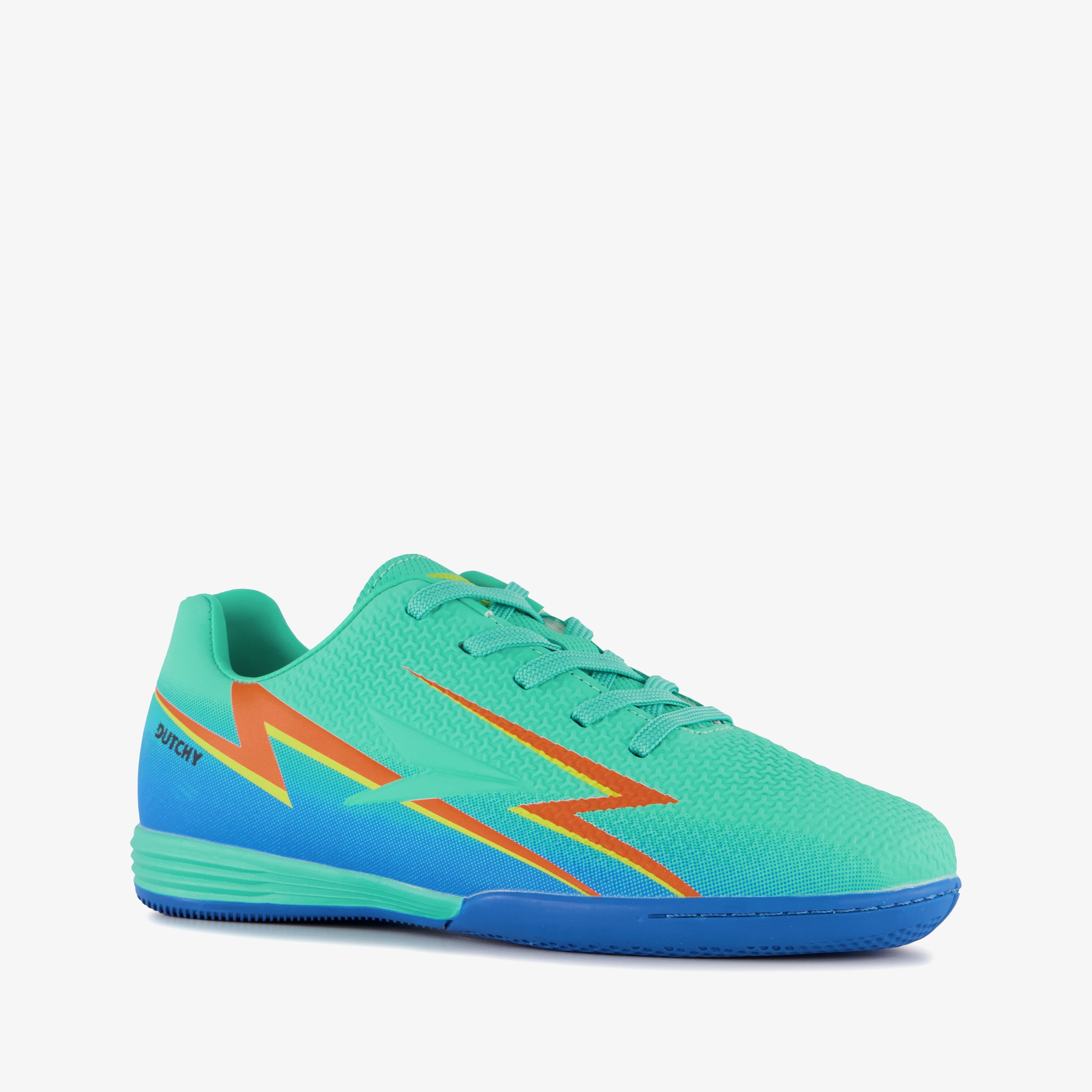 Dutchy Pitch jongens zaalschoenen IC blauw oranje