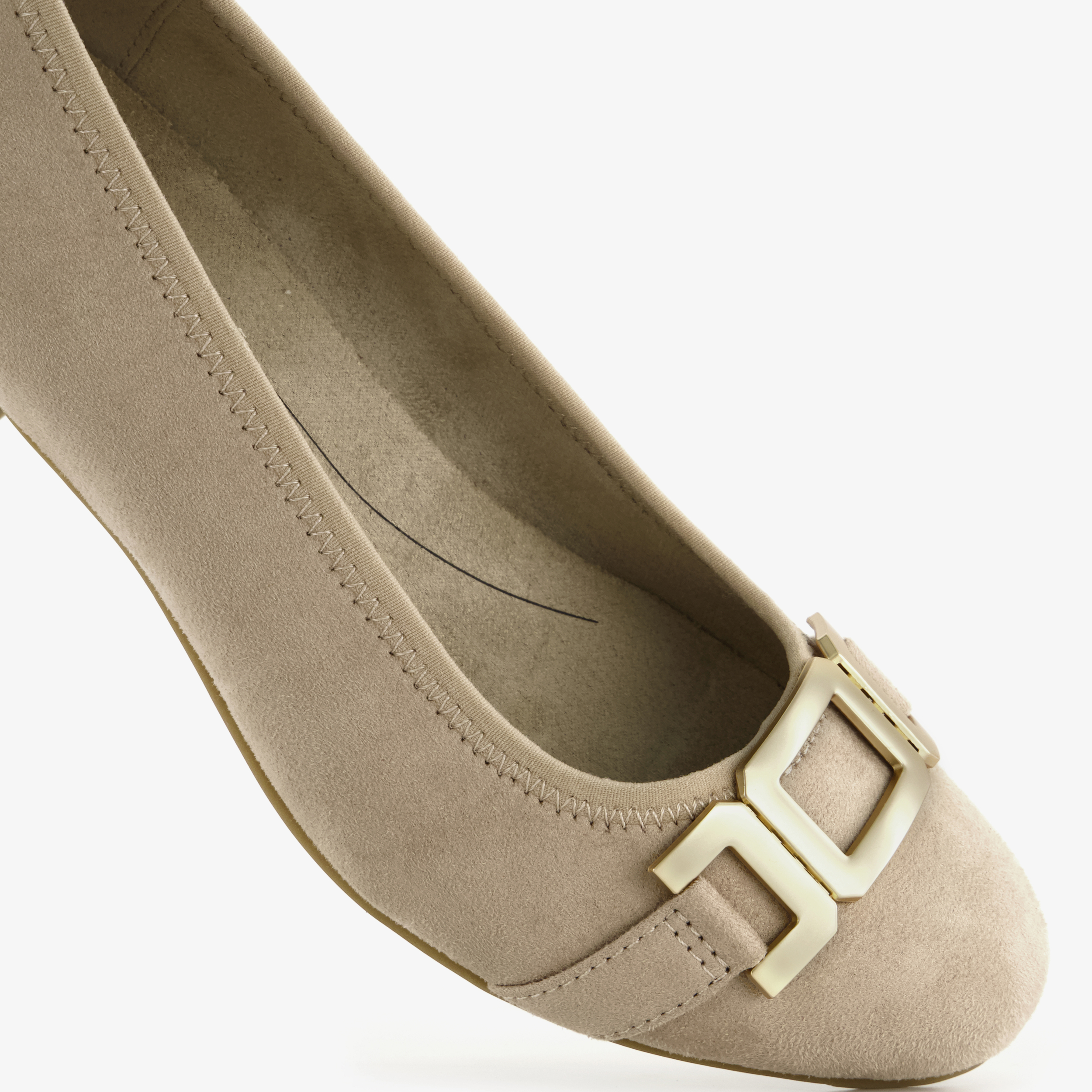 Softline dames pumps met H leest beige – foto 5