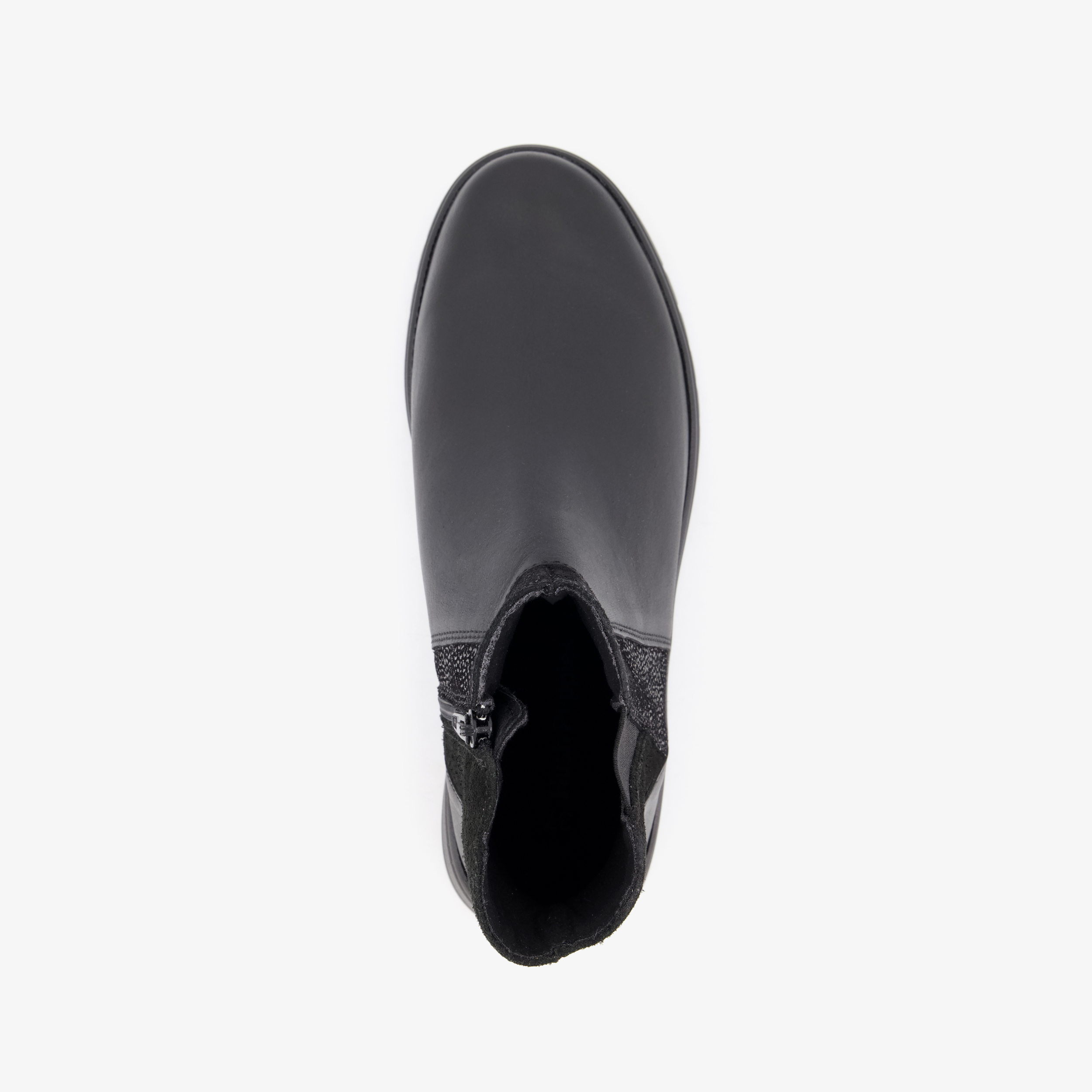 Hush Puppies leren dames enkellaarsjes zwart – foto 4