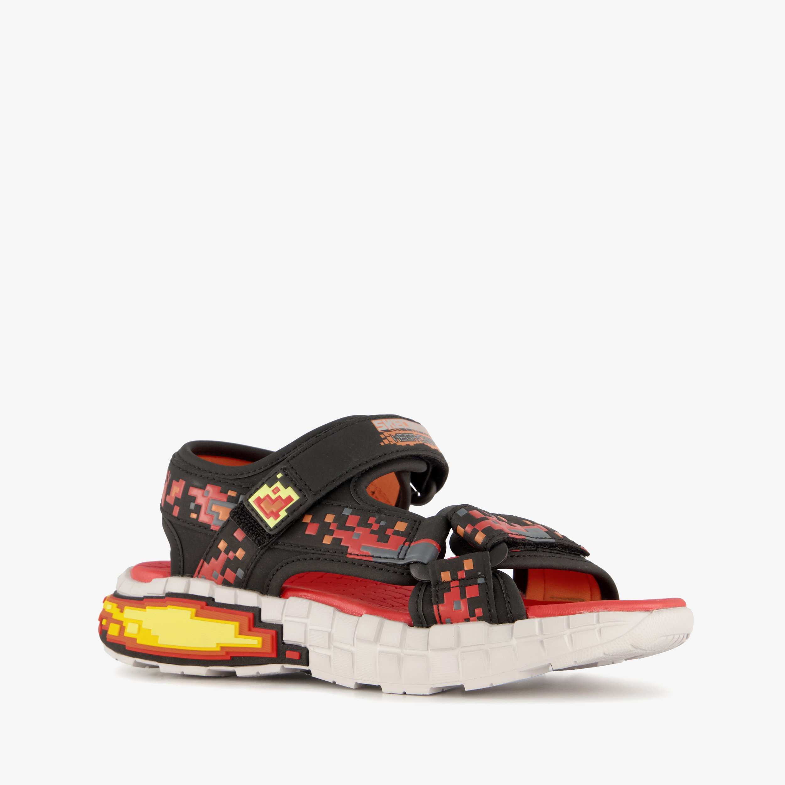 Skechers Mega-Splash 4K jongens sandalen zwart rood