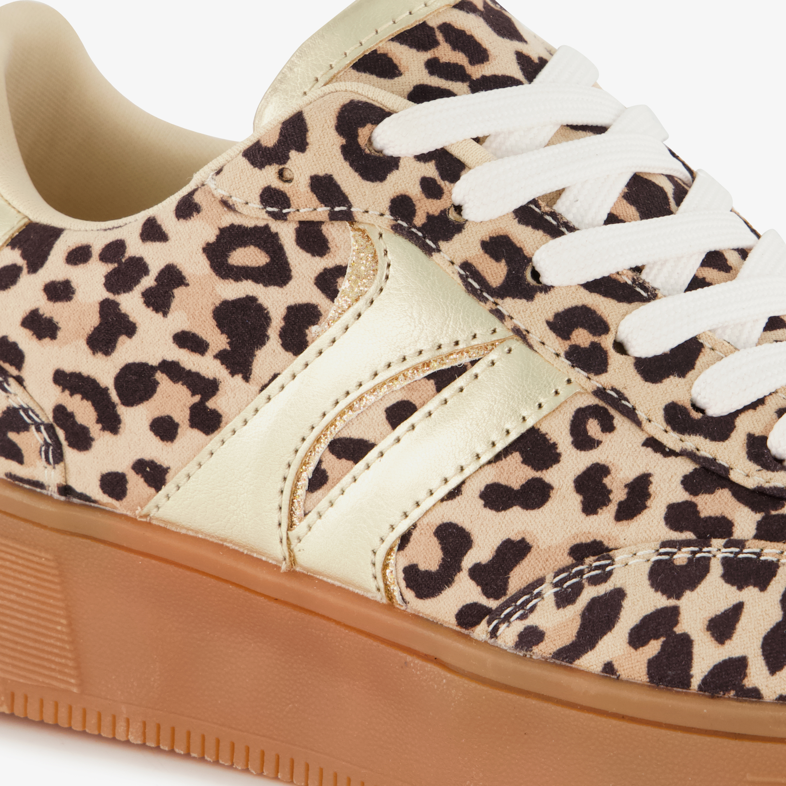 Blue Box dames sneakers met panterprint – foto 5