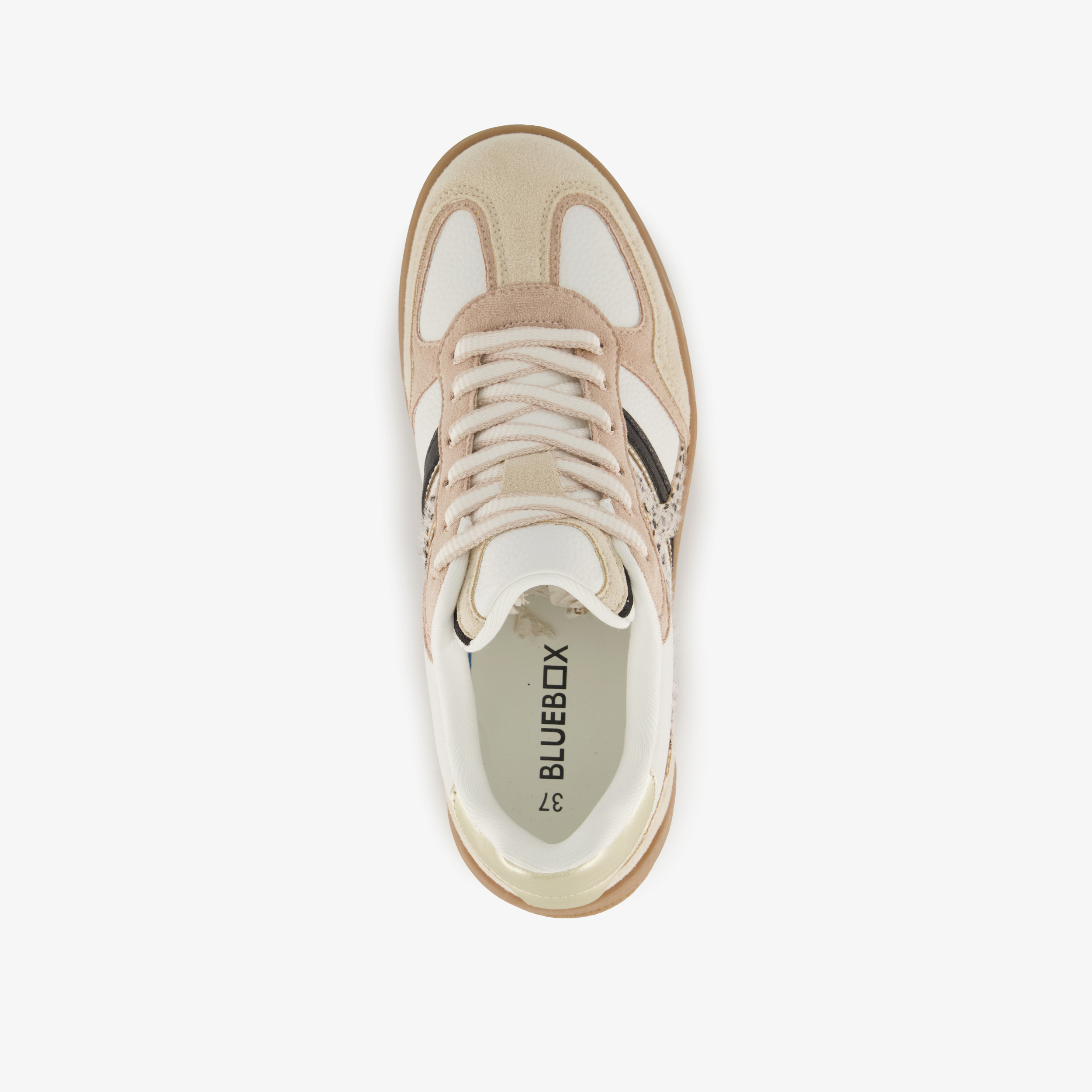 Blue Box dames sneakers beige wit – foto 4