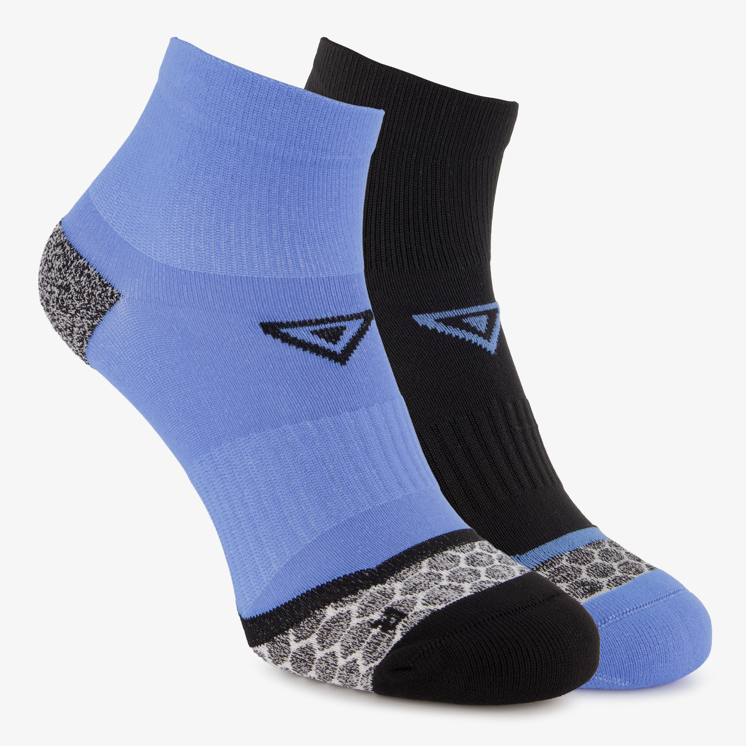 2 paar Osaga hardloopsokken blauw zwart meisjes