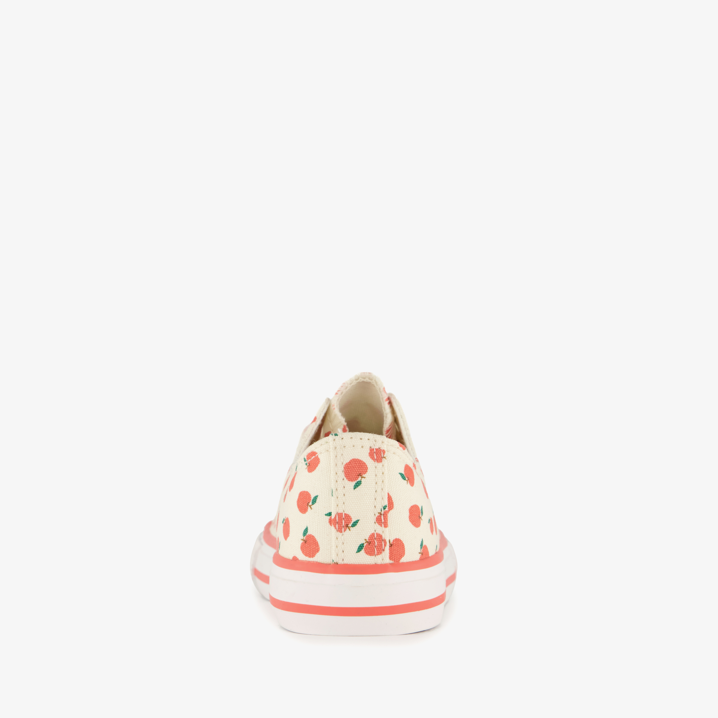 Meisjes sneakers met appels beige rood – foto 2