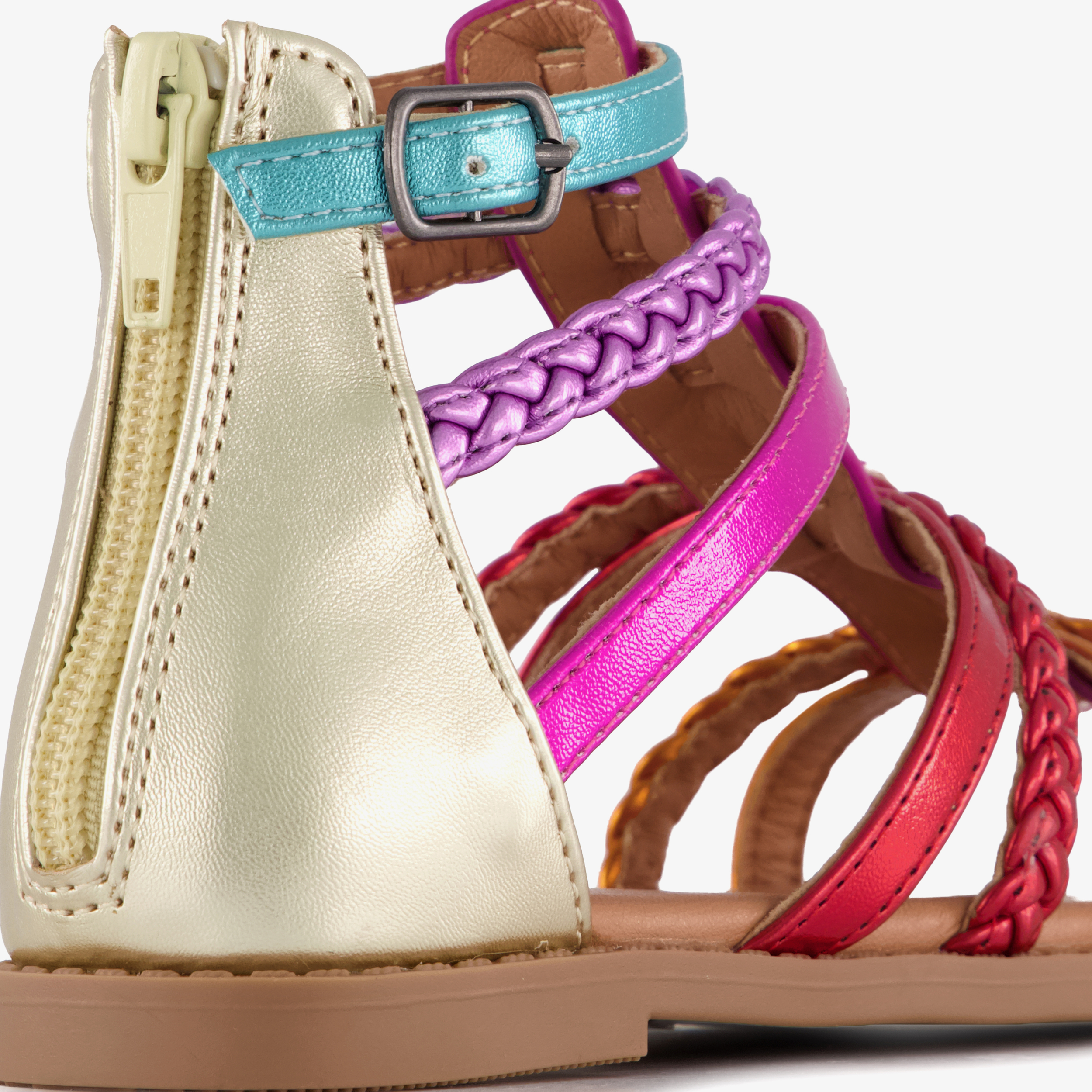 Blue Box metallic meisjes sandalen multicolor – foto 5