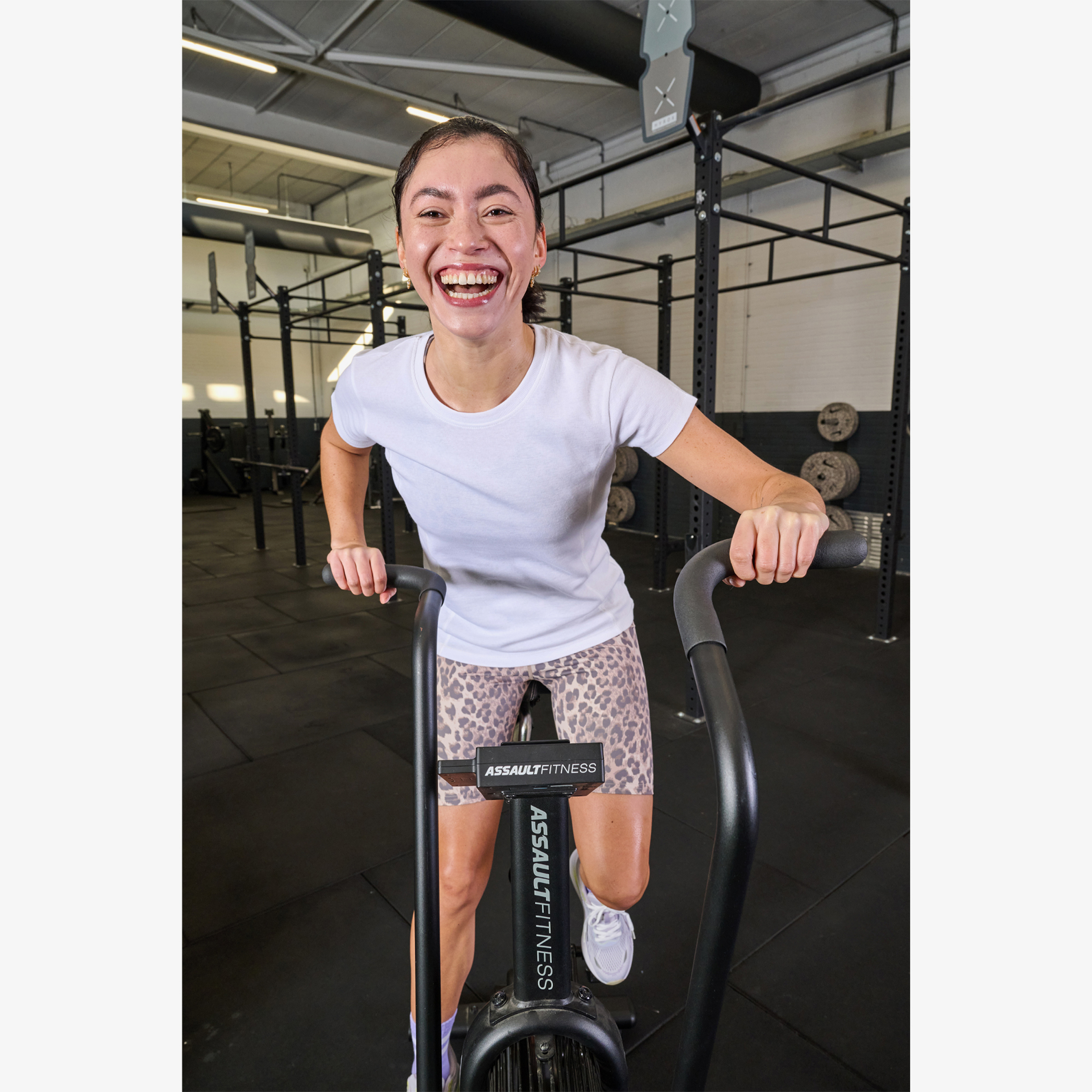 Osaga dames fietsbroek met panterprint beige bruin broeken & shorts – foto 3