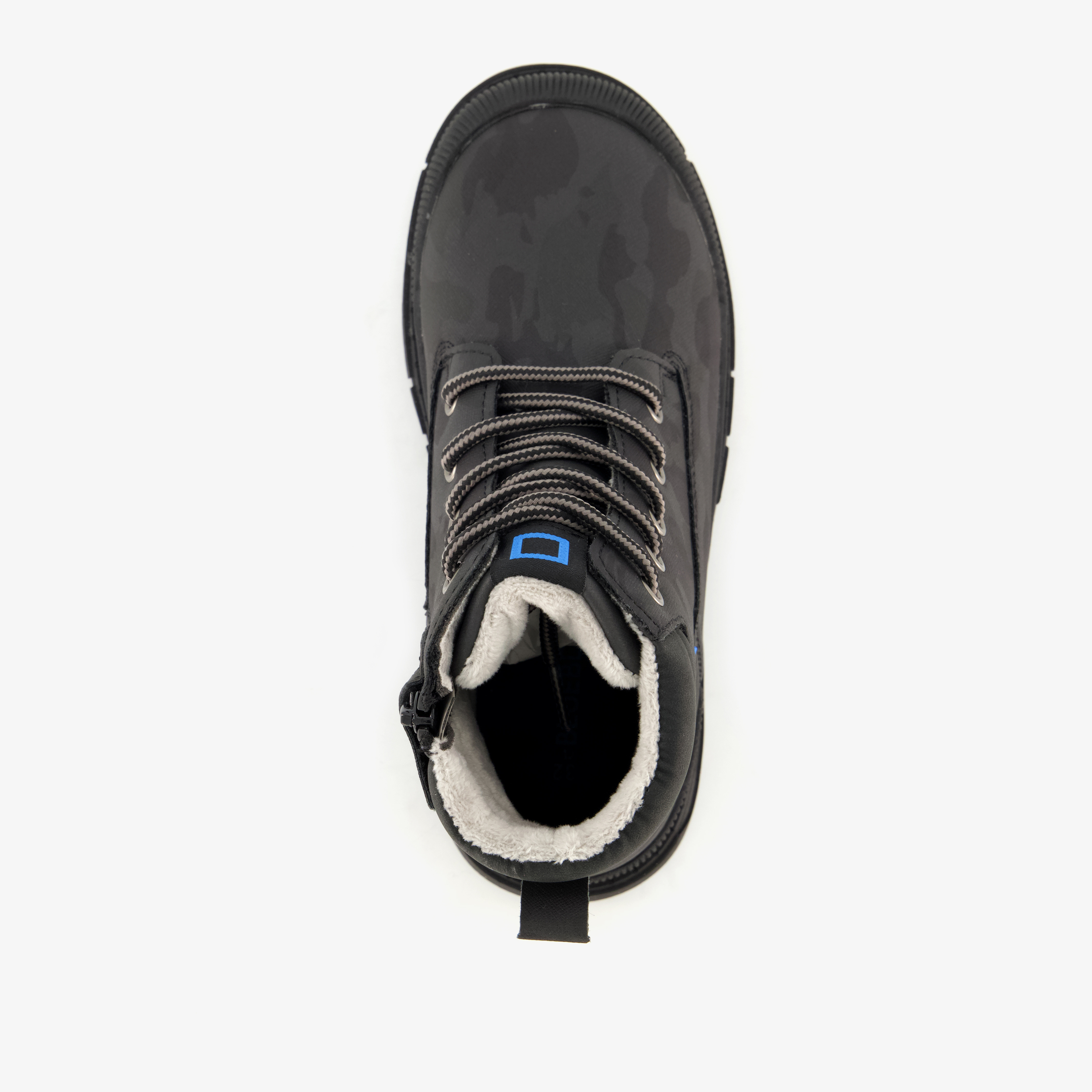 Blue Box jongens veterboots met camouflage zwart – foto 4