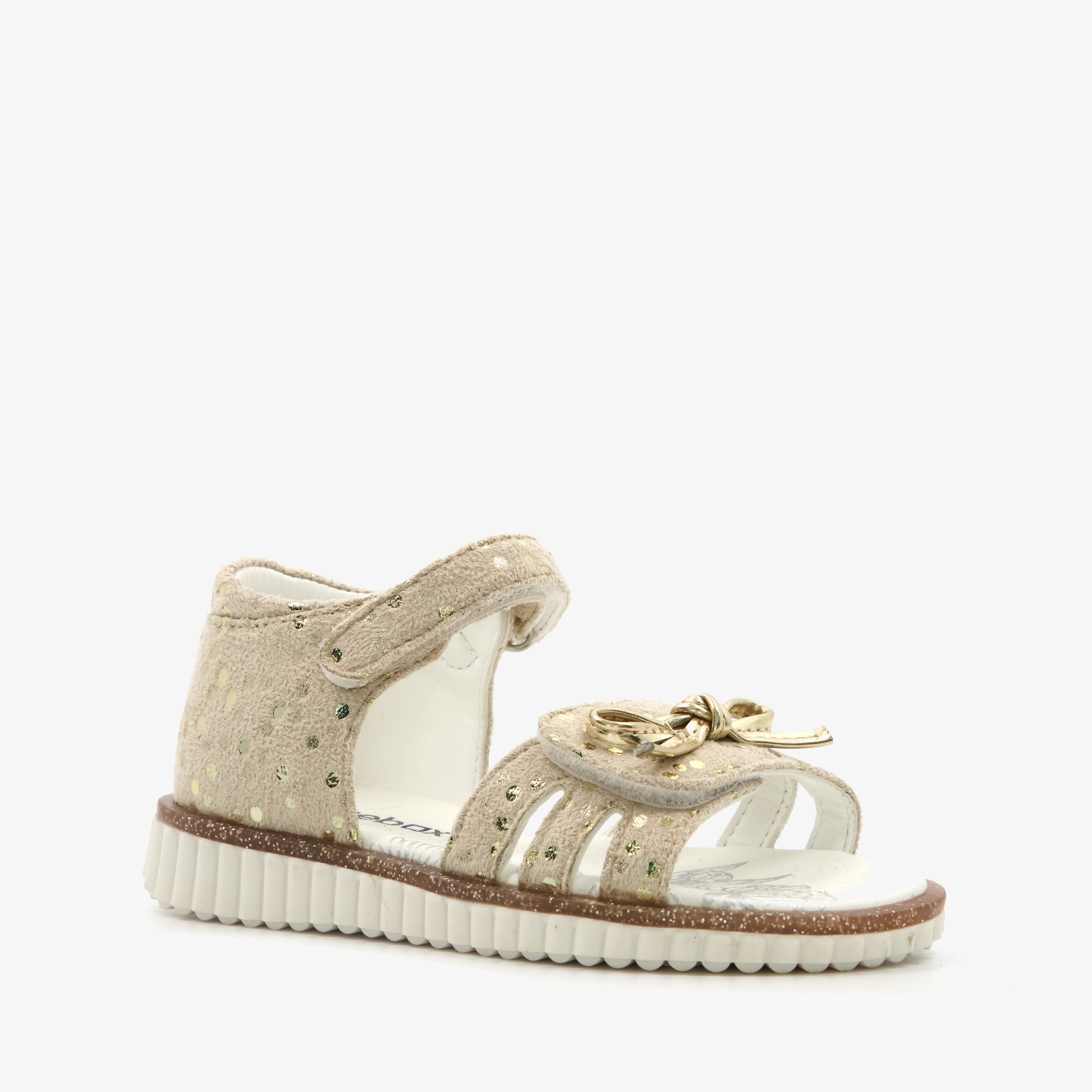 Blue Box meisjes sandalen met stippen goud