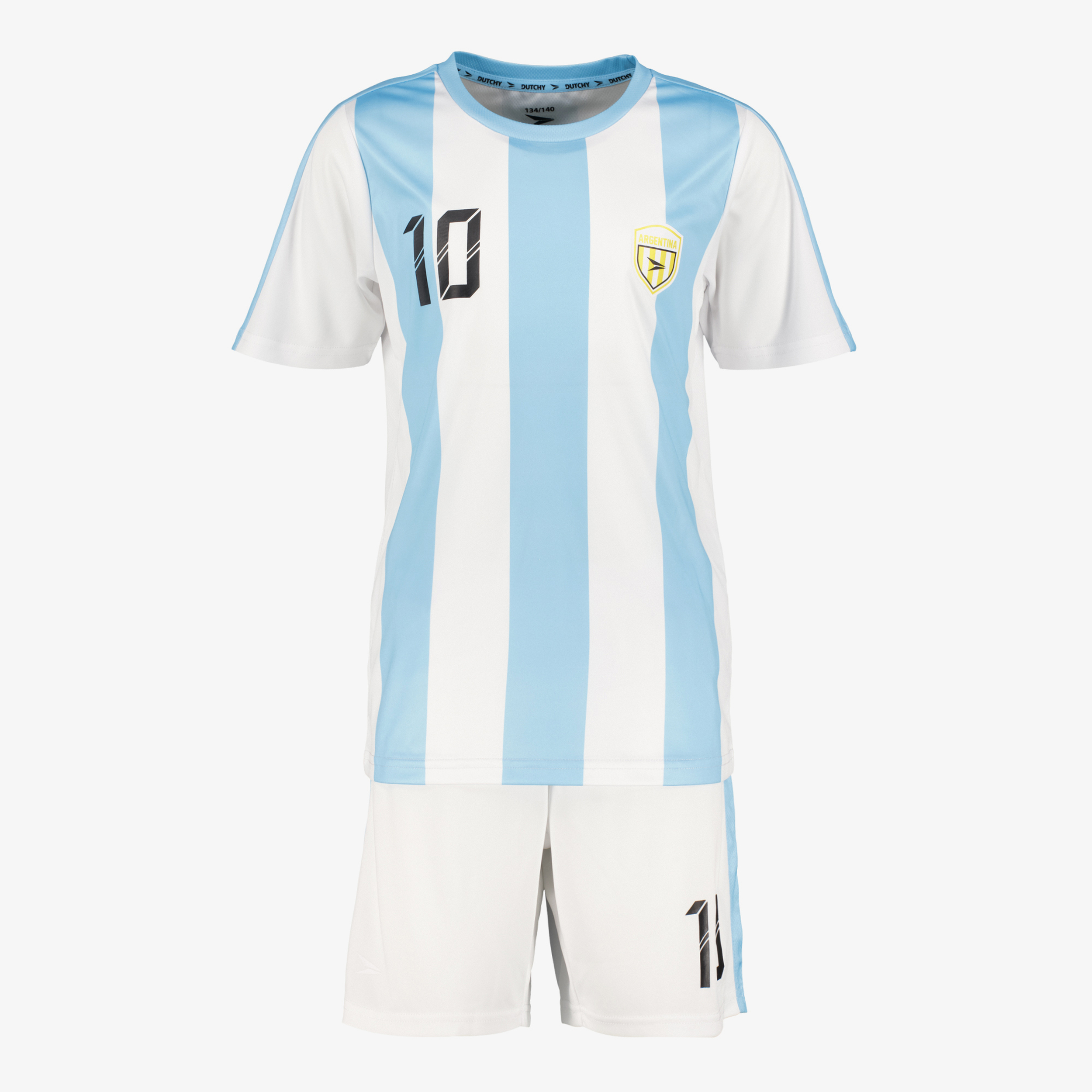 Dutchy tweedelig kinder sport set wit blauw