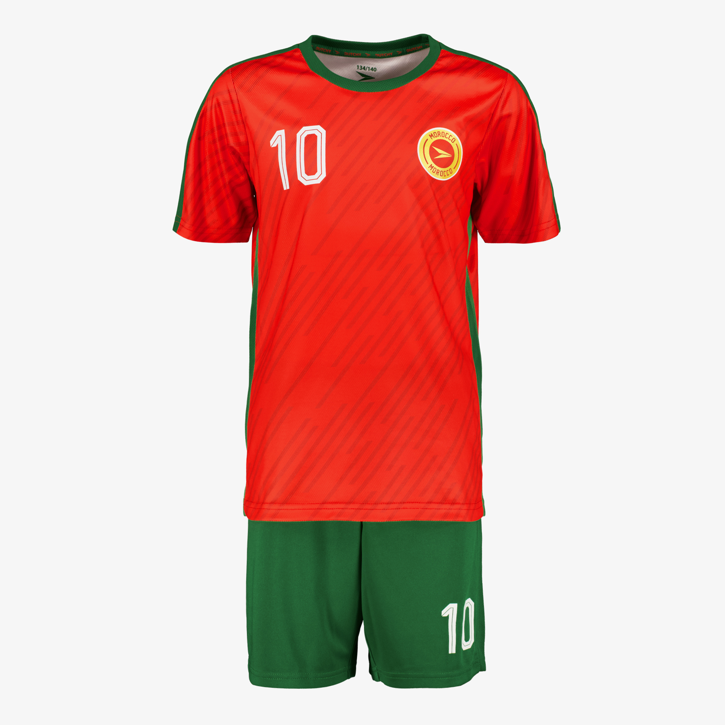Dutchy tweedelig kinder sport set rood groen
