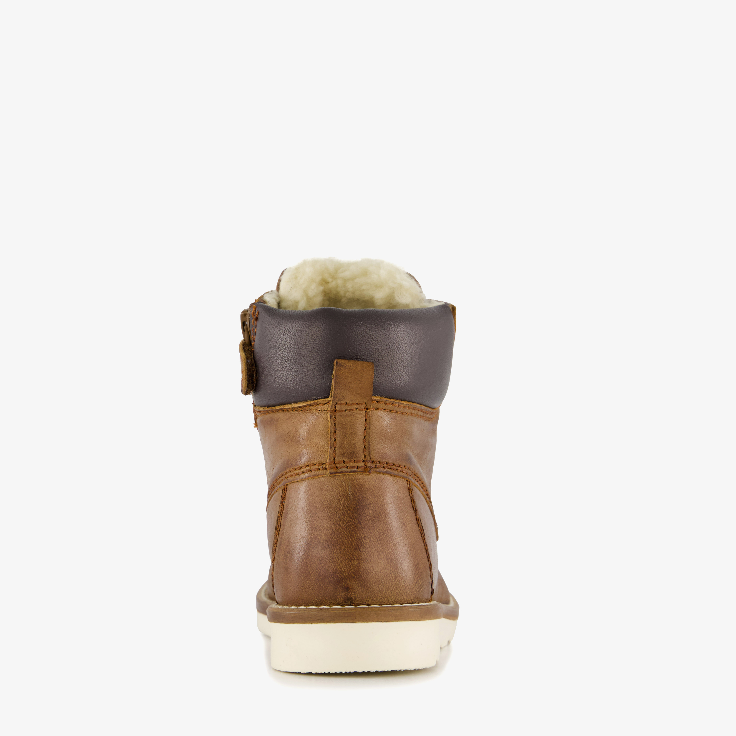 Groot gevoerde leren jongens veterboots cognac – foto 2