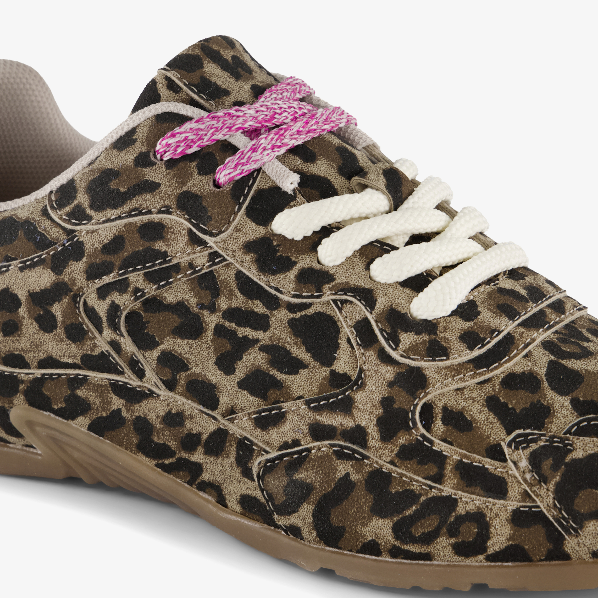 Blue Box dames sneakers met panterprint bruin – foto 5