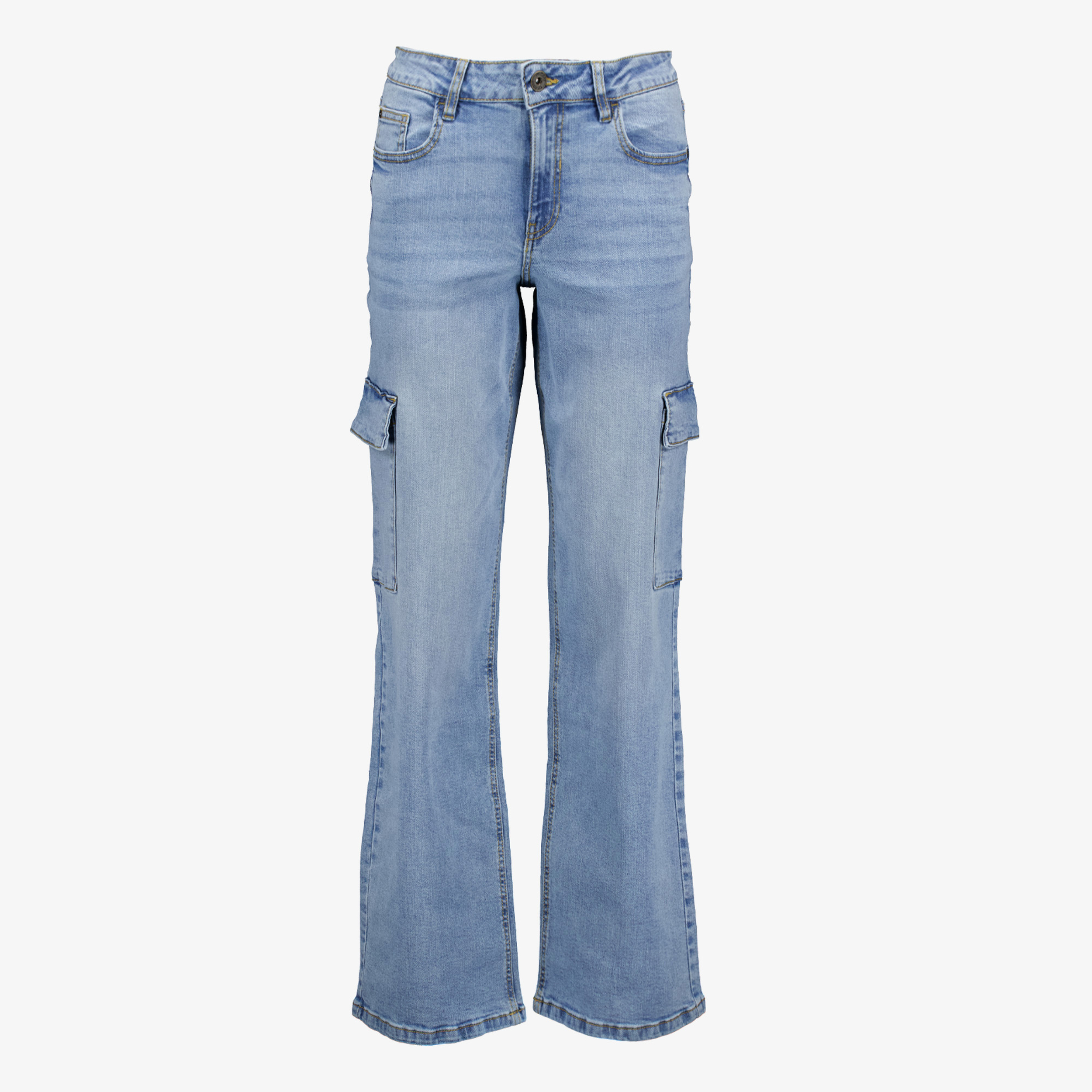 TwoDay dames cargo jeans mediumblauw broeken & shorts