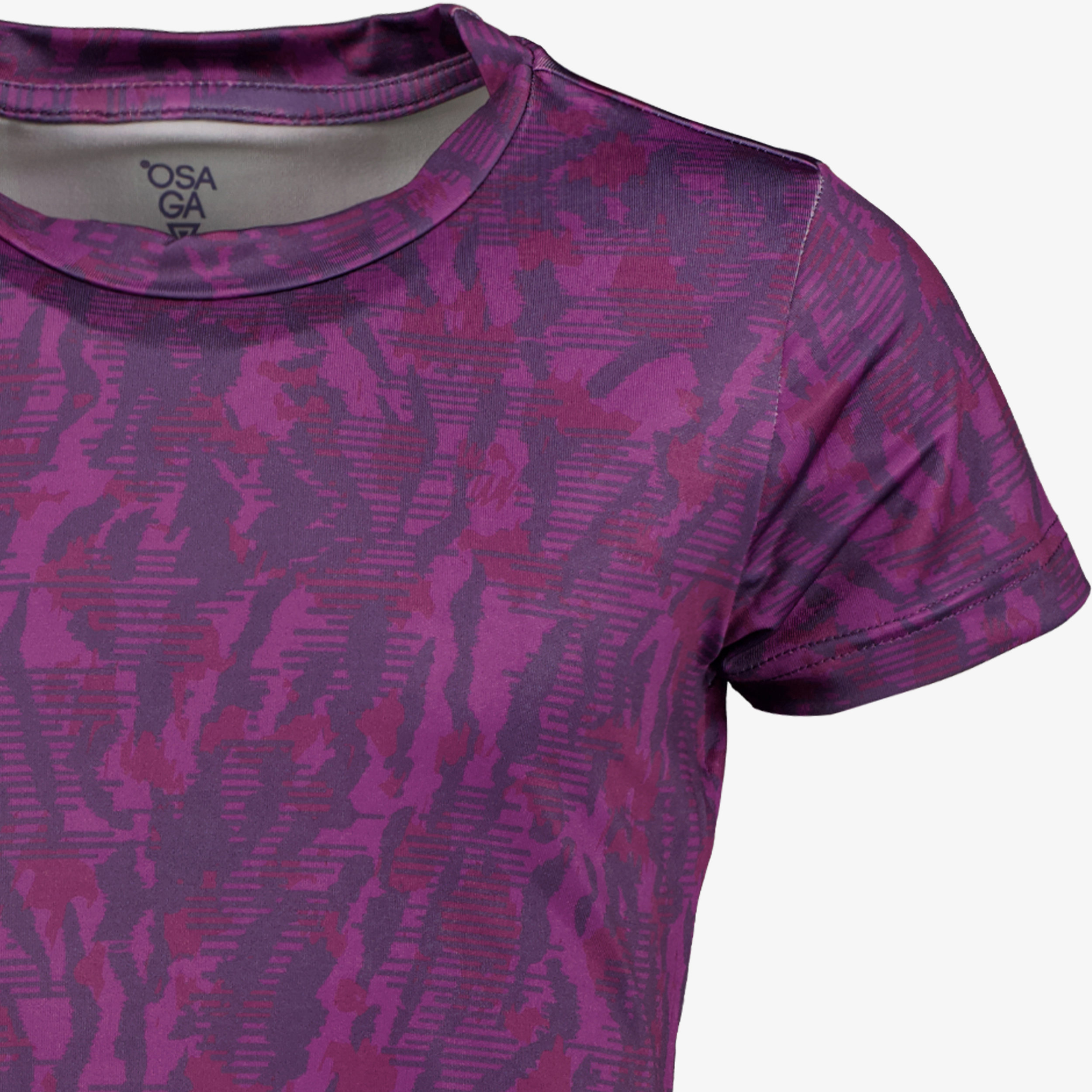 Osaga Dry meisjes sport T-shirt met print paars t-shirts & tops – foto 2