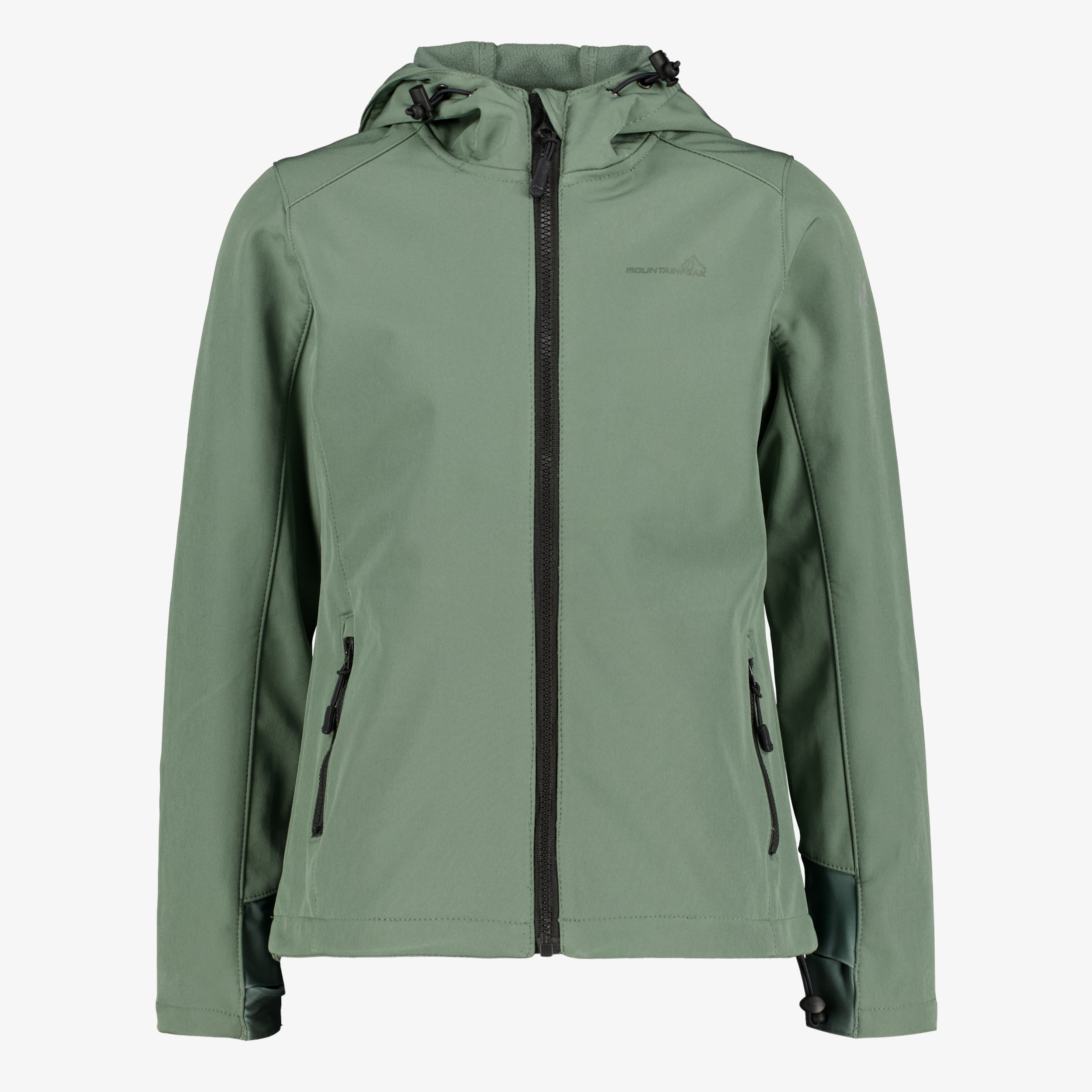 Mountain Peak kinder softshell jas groen