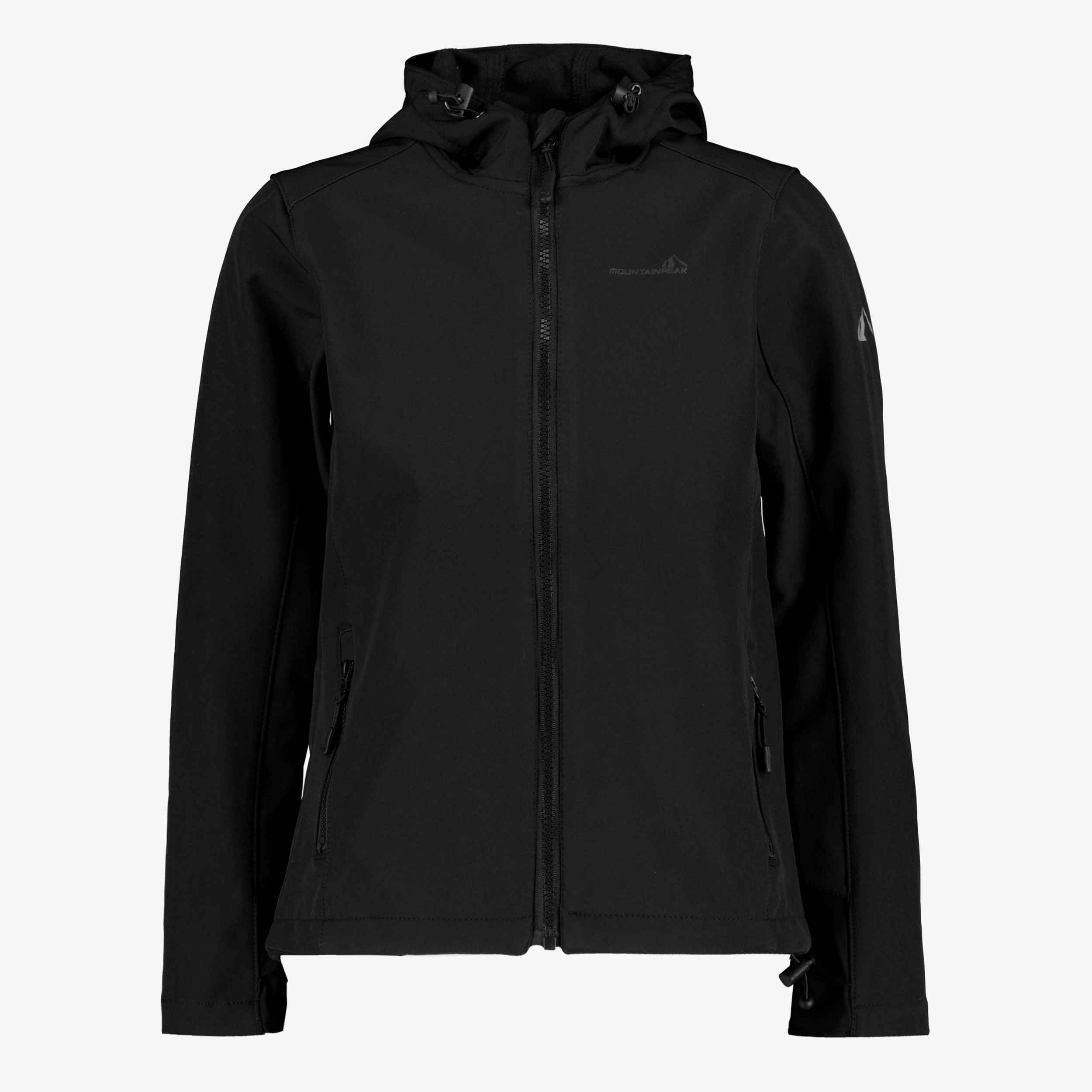 Mountain Peak kinder softshell jas zwart