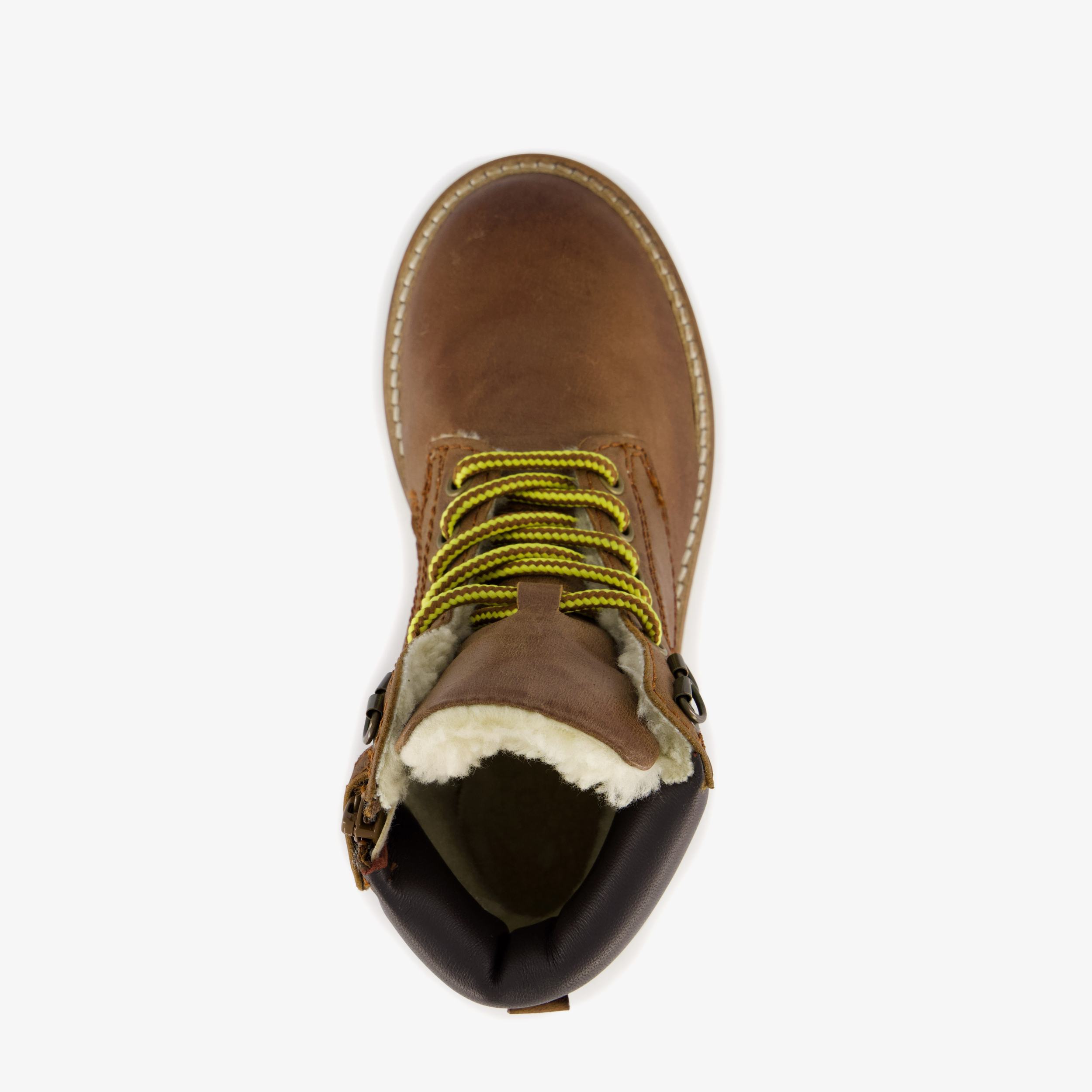 Groot gevoerde leren jongens veterboots cognac – foto 4