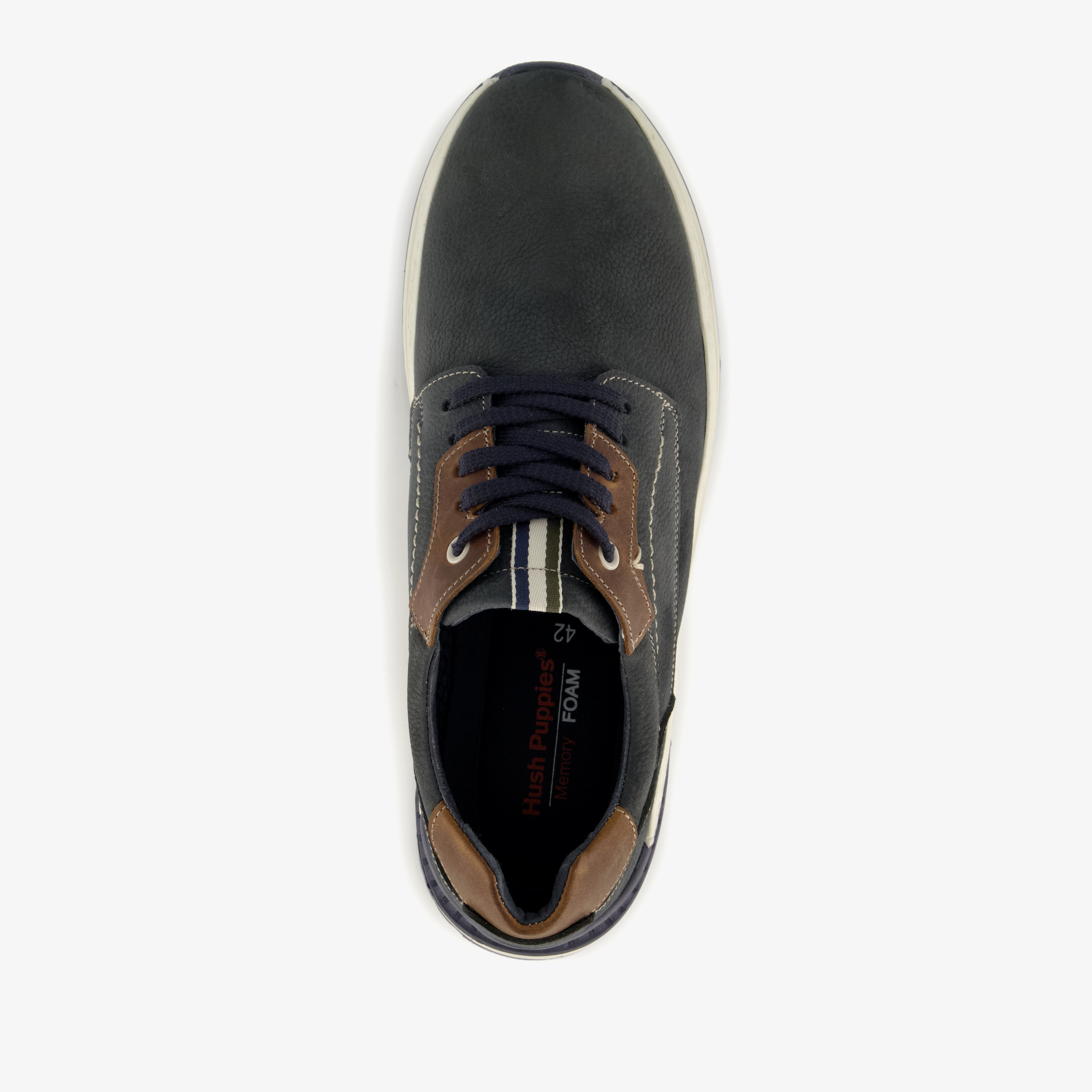 Hush Puppies leren heren veterschoenen blauw – foto 4