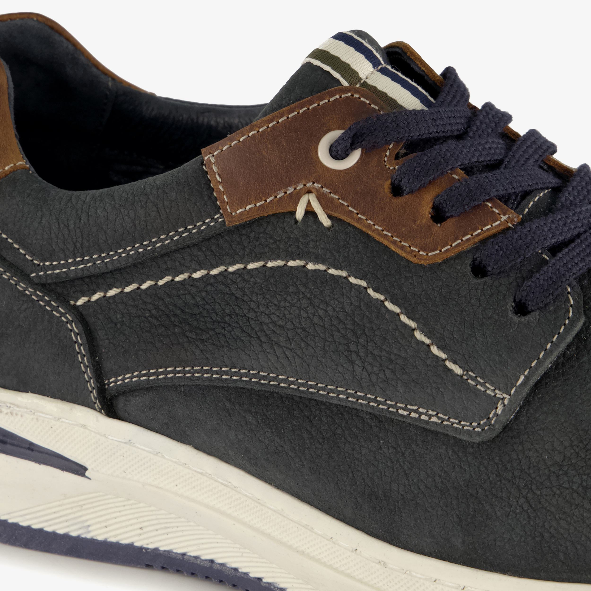 Hush Puppies leren heren veterschoenen blauw – foto 5