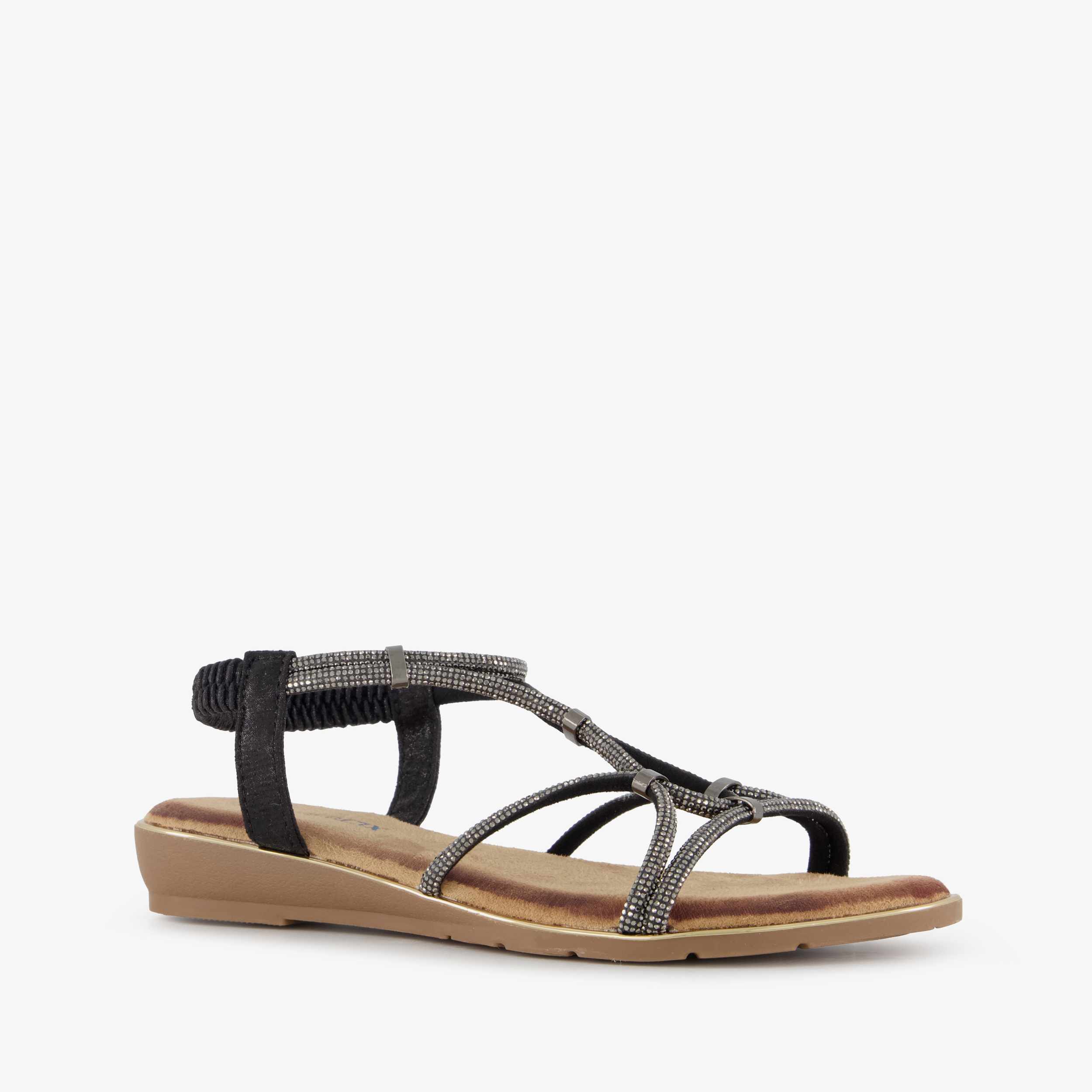 Blue Box dames sandalen zwart