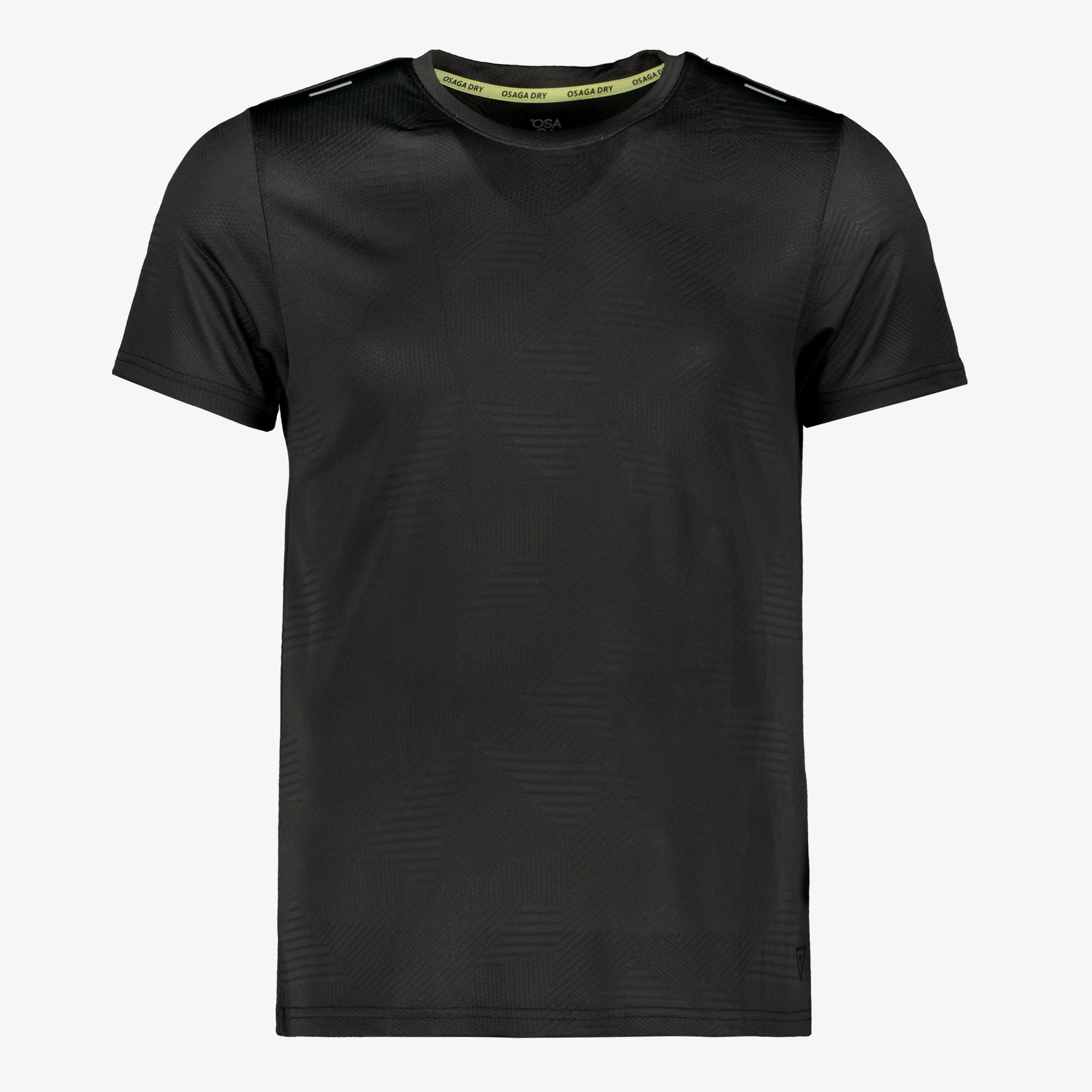 Osaga Dry heren hardloop T-shirt zwart t-shirts & tops