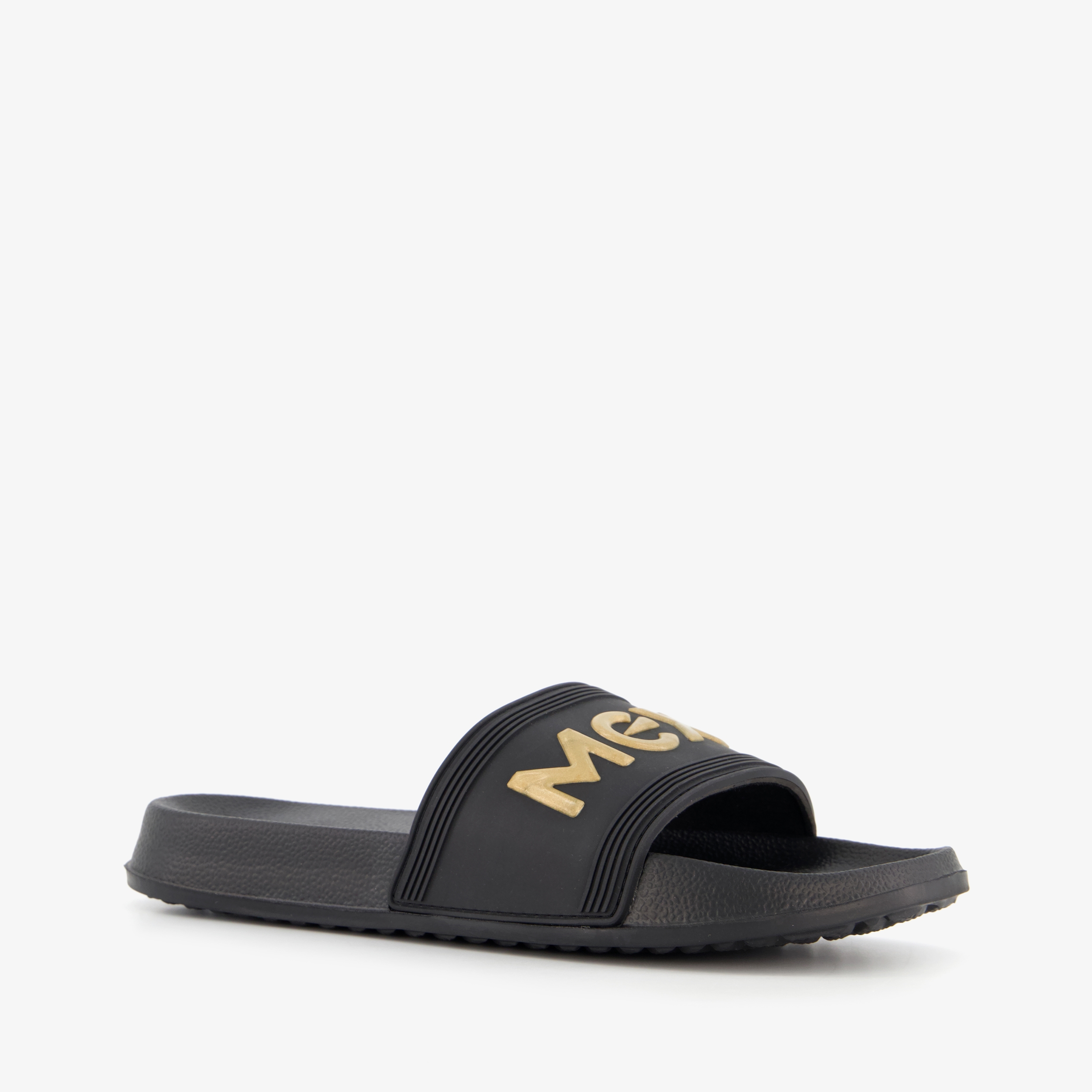 Mexx dames badslippers zwart goud