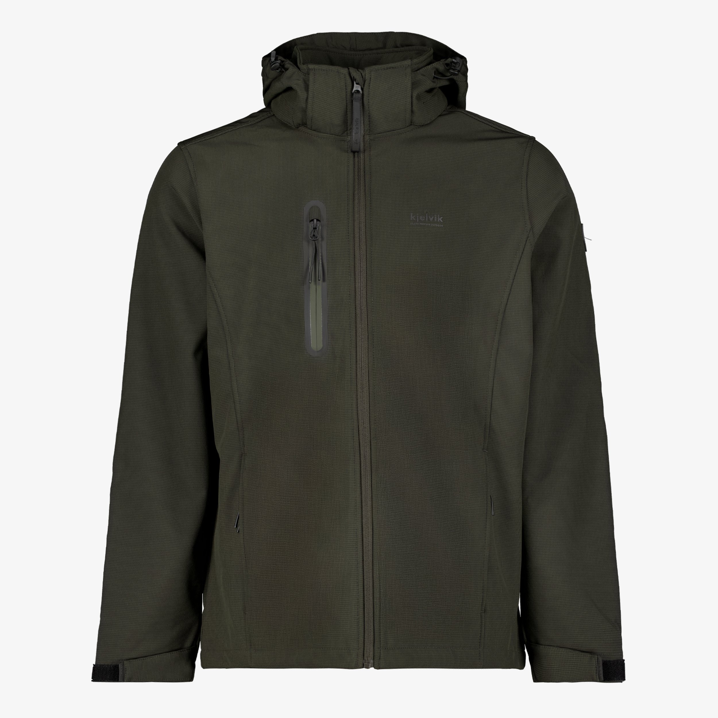 Kjelvik heren softshell jas groen jassen