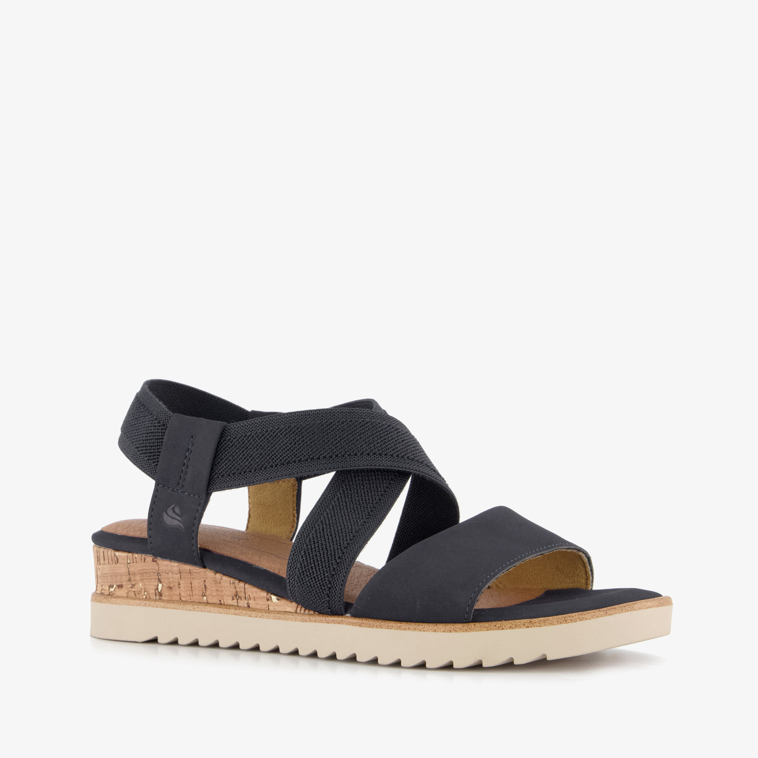 Jana dames sandalen met H-leest blauw