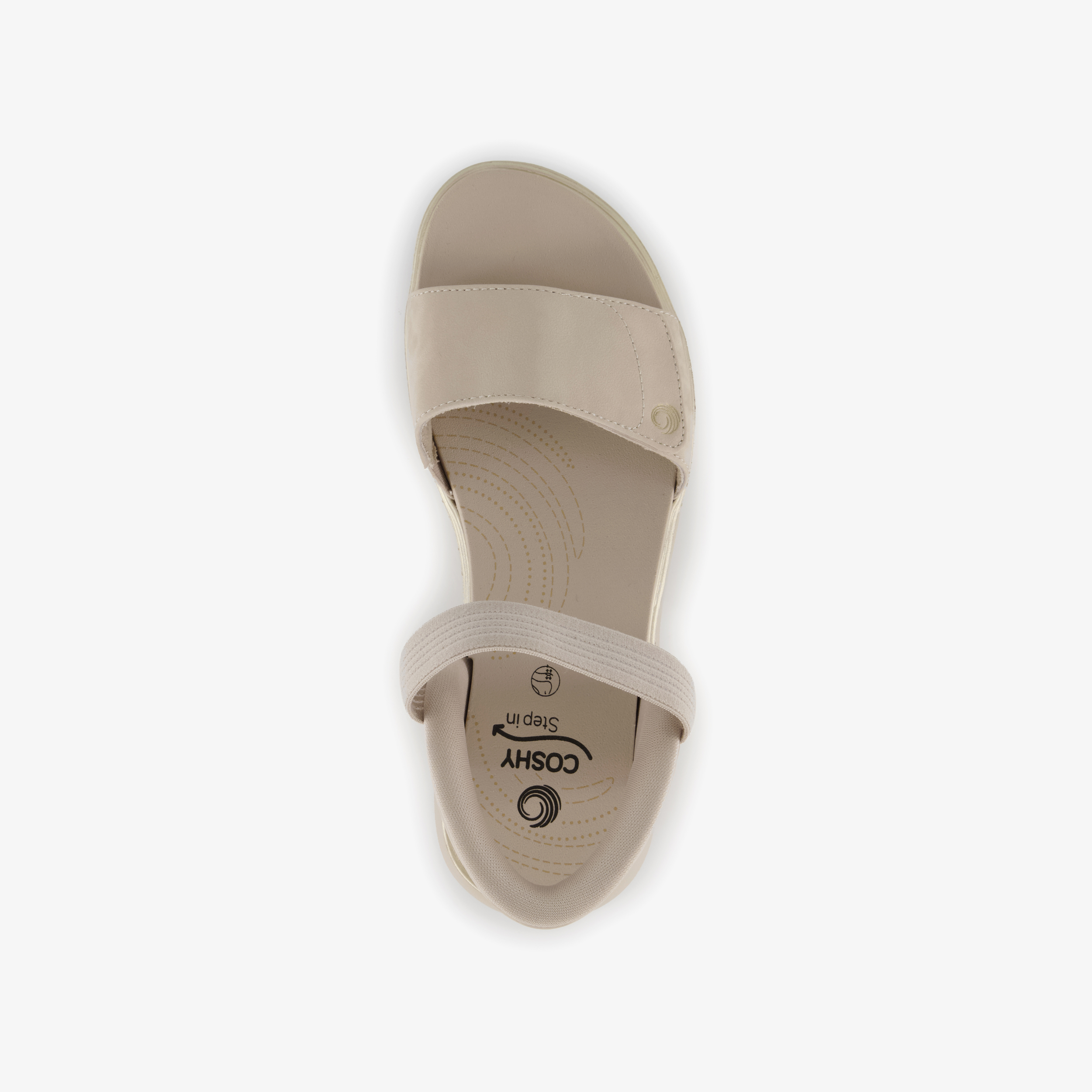 Jana dames sandalen met H leest beige – foto 4