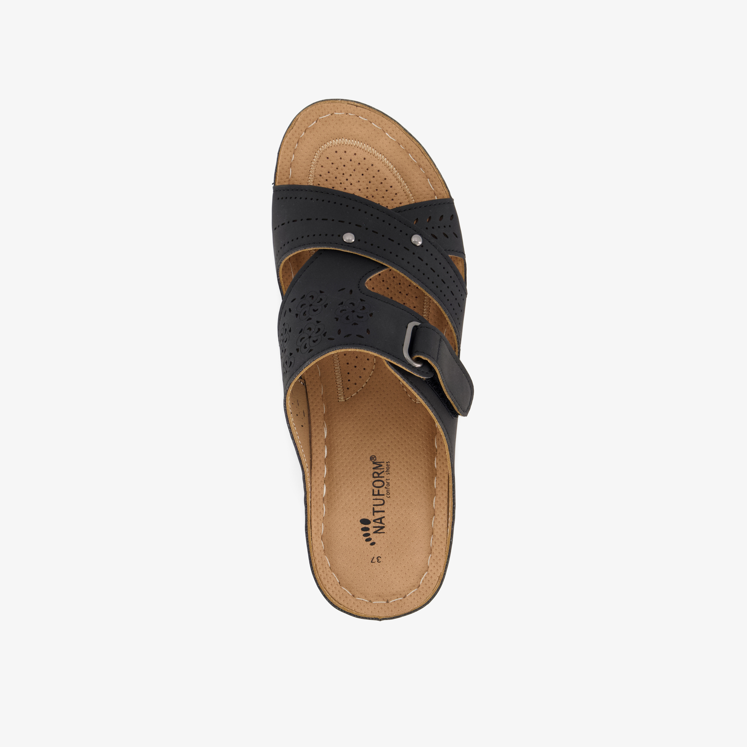 Natuform damaes slippers zwart dames – foto 4