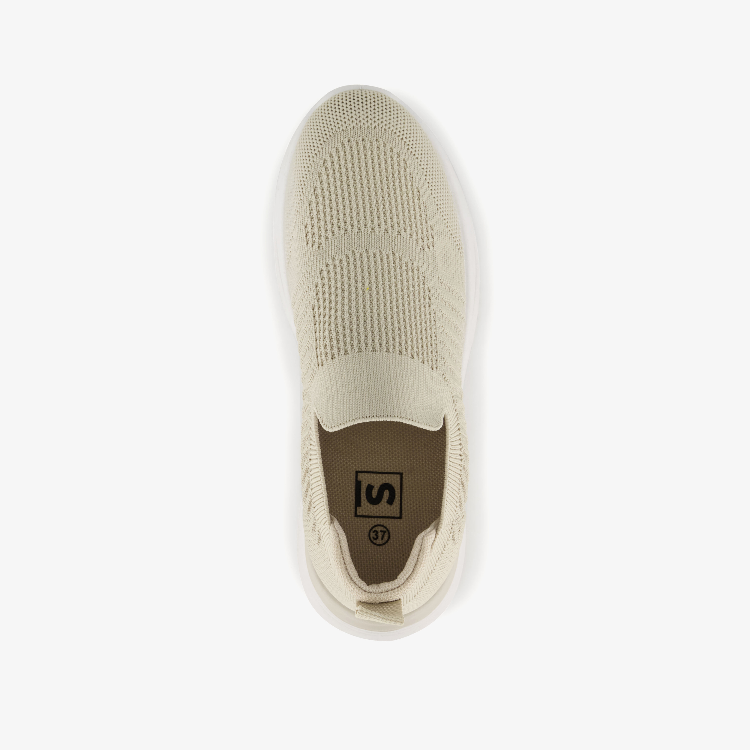 Dames instap sneakers beige – foto 4