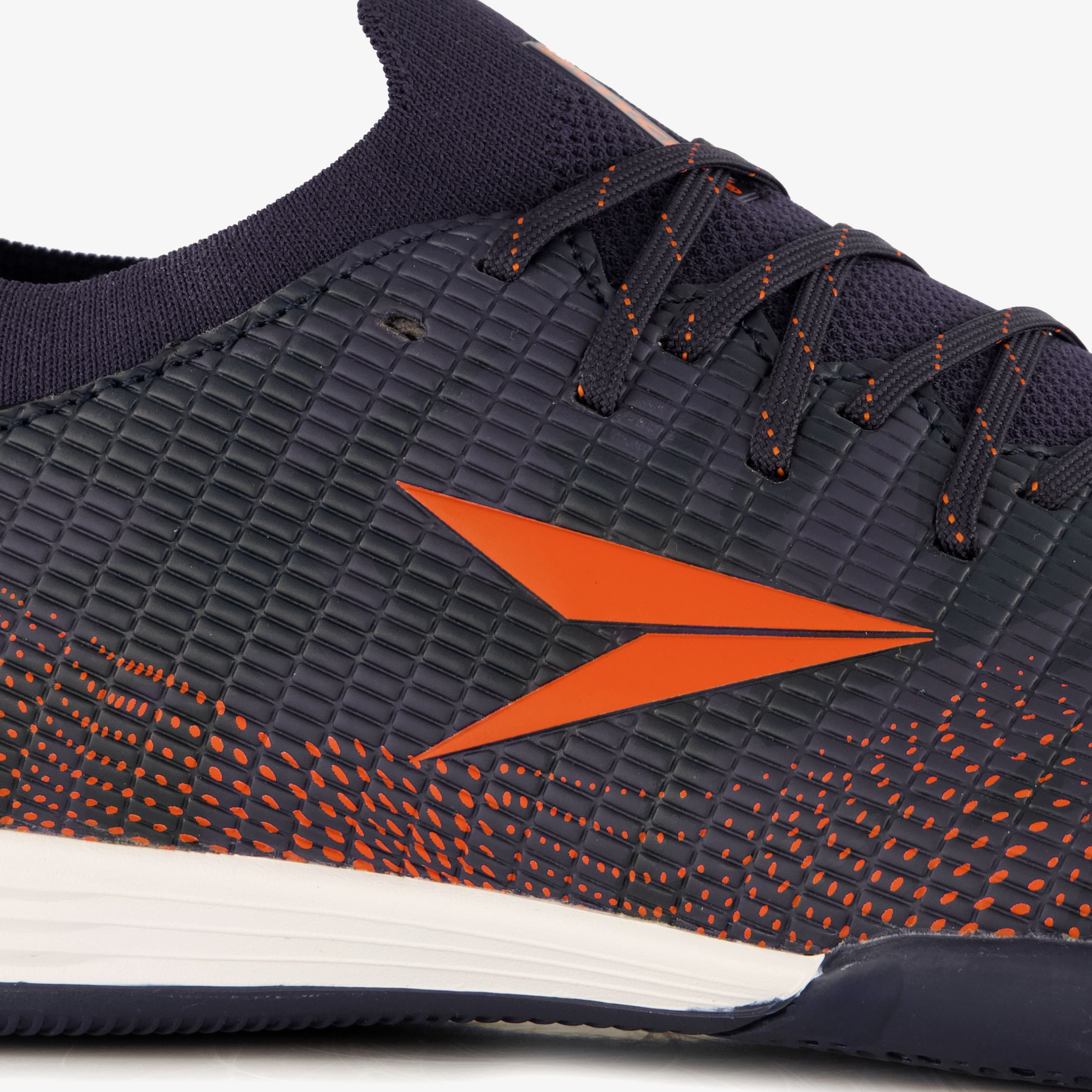 Dutchy IC heren voetbalschoenen blauw oranje zaalschoenen – foto 5