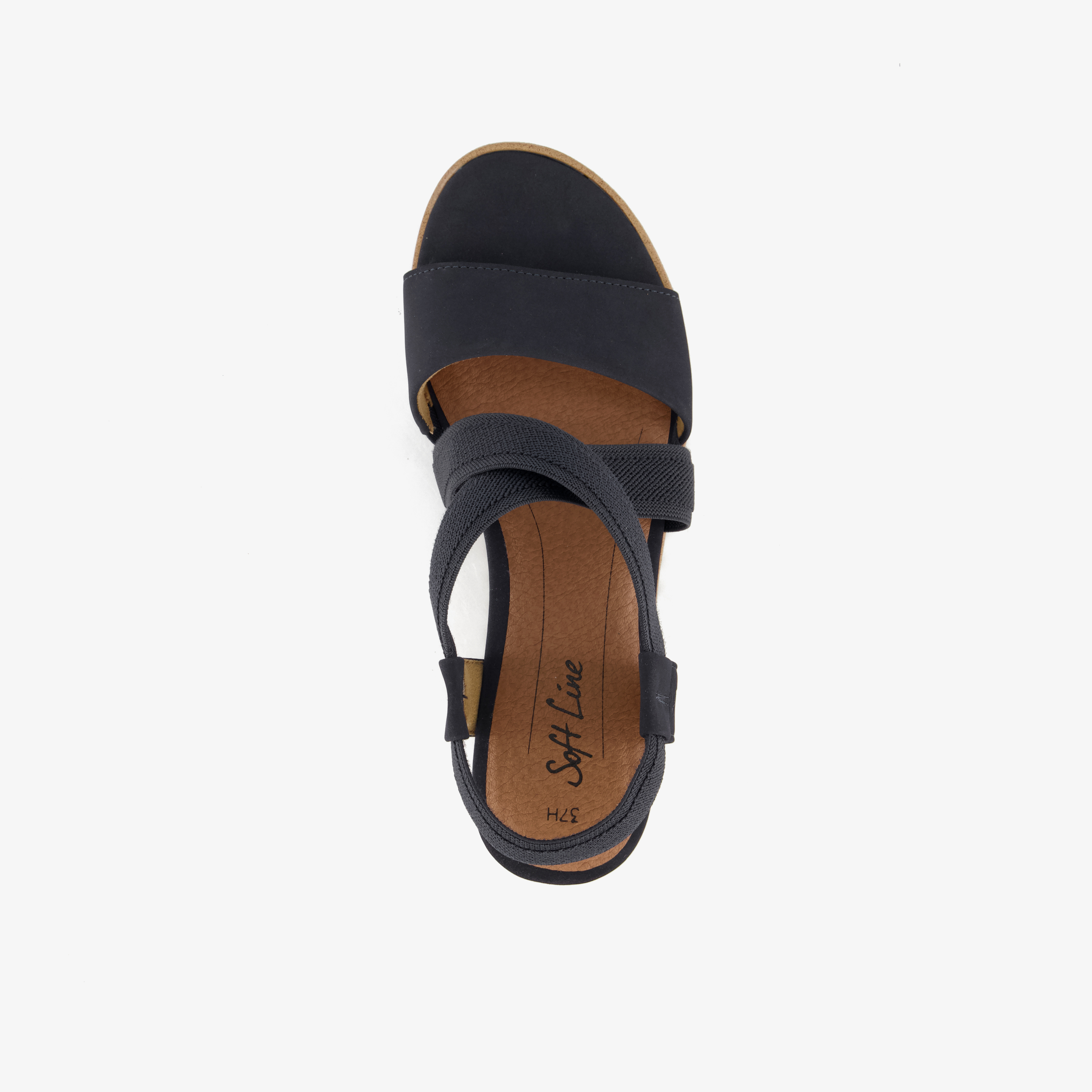 Jana dames sandalen met H-leest blauw – foto 4