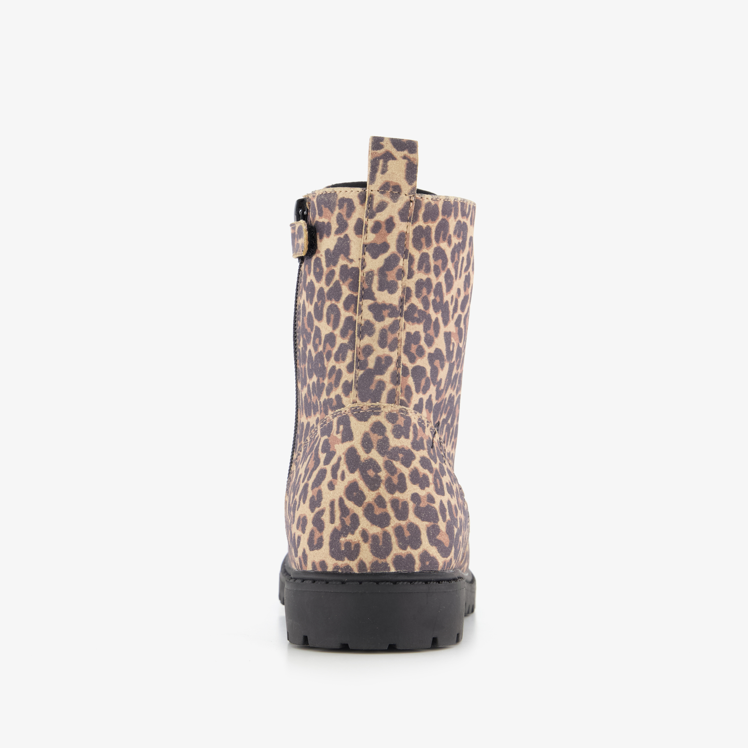 Blue Box meisjes veterboots met panterprint bruin – foto 2