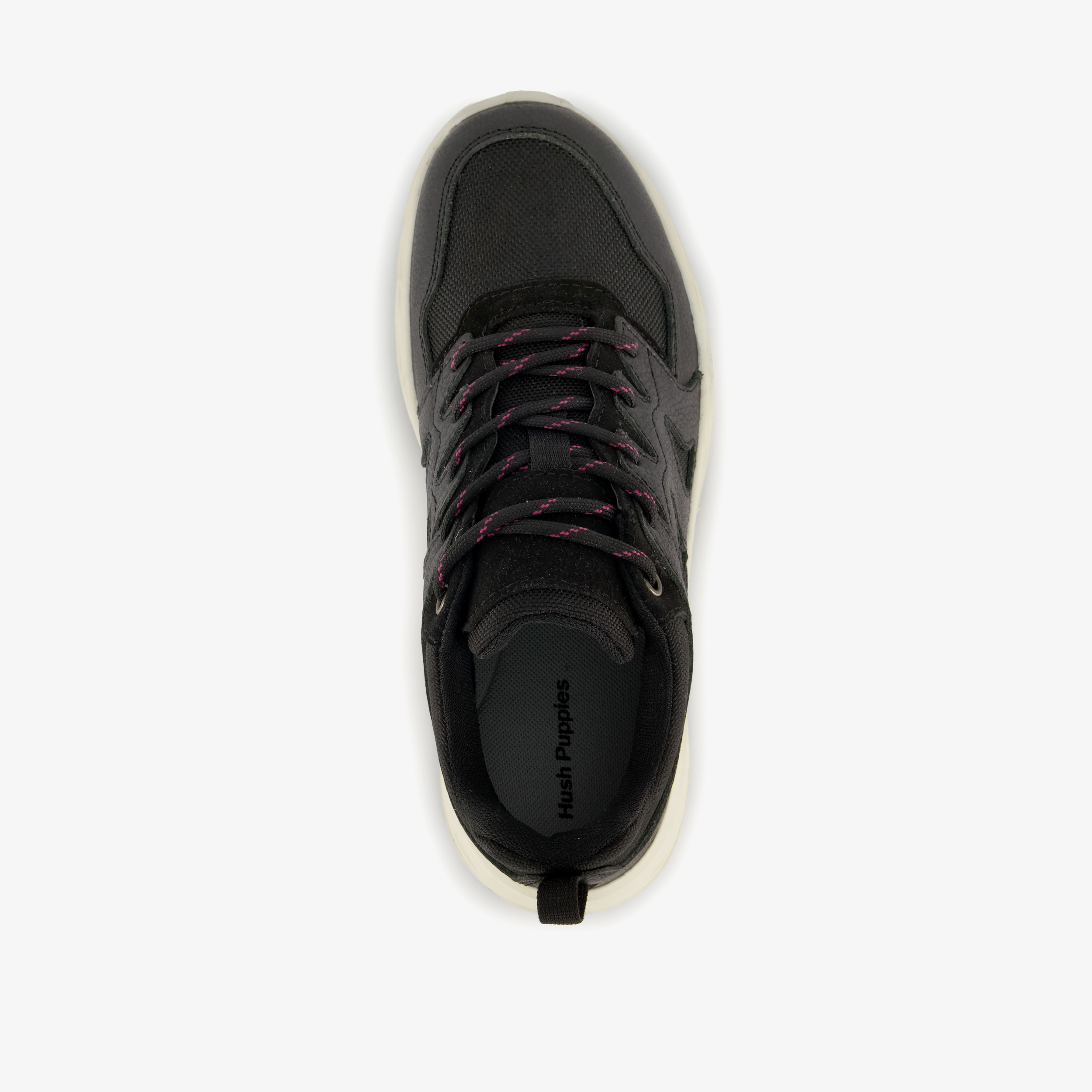 Hush Puppies suède dames sneakers zwart – foto 4