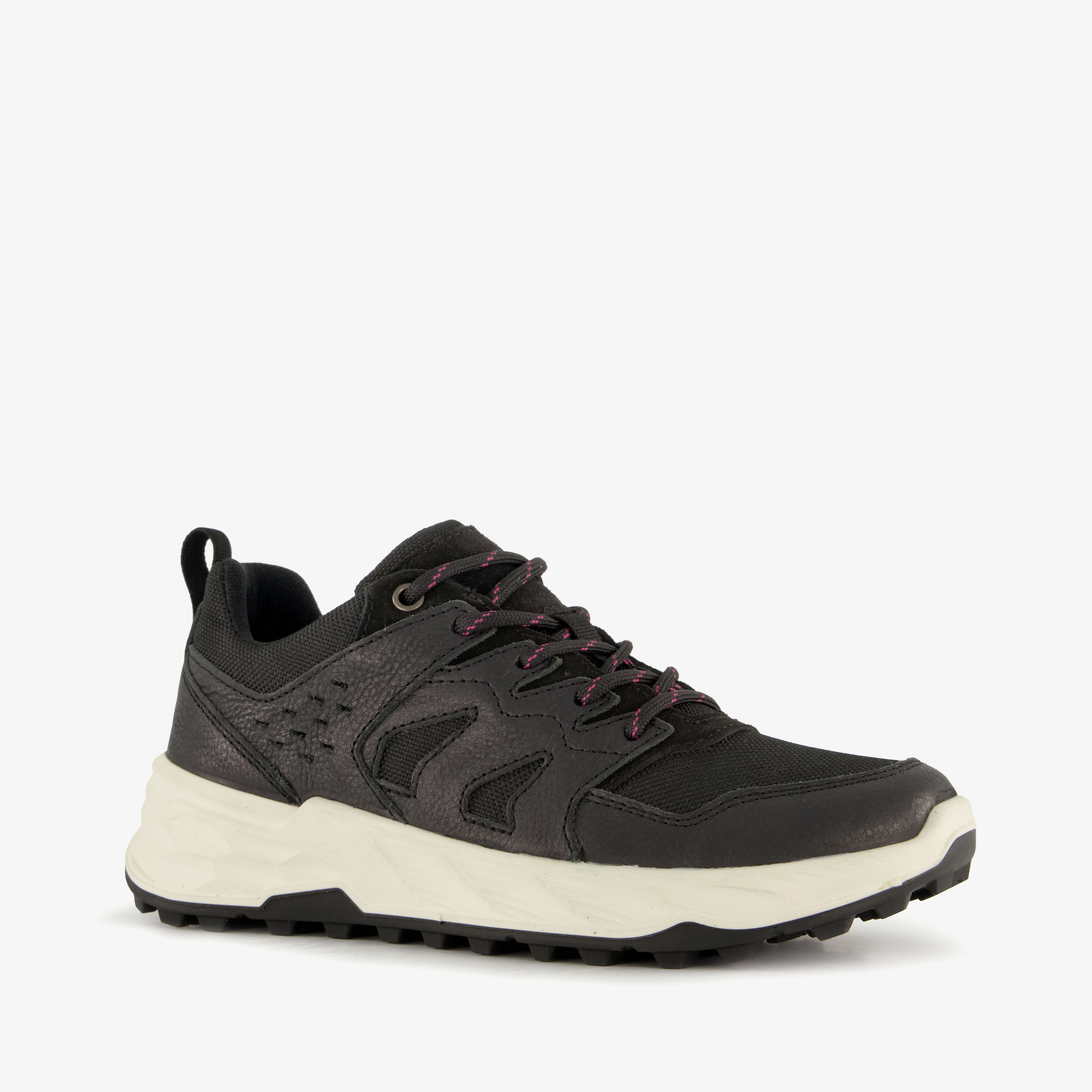 Hush Puppies suède dames sneakers zwart