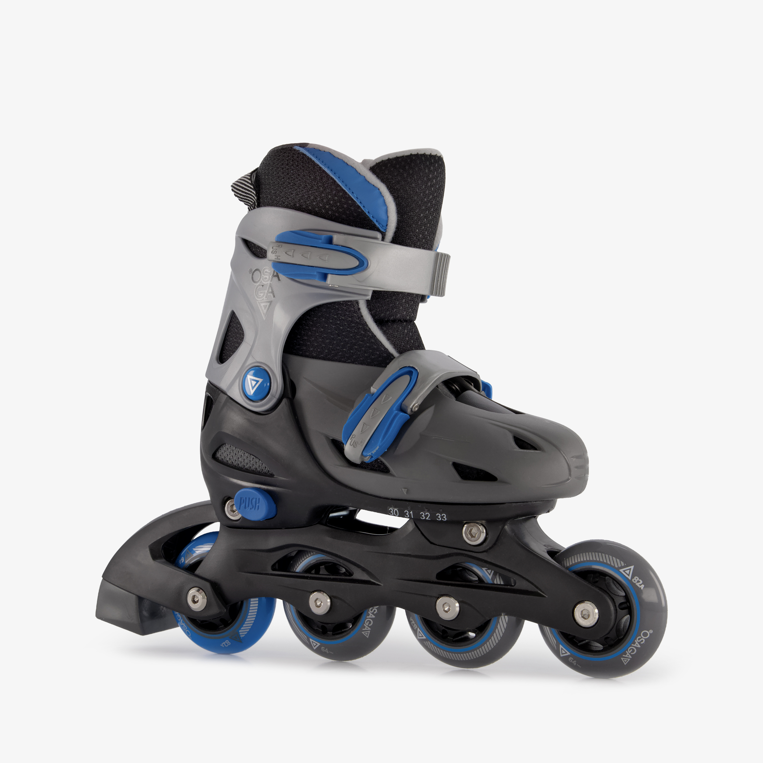 Osaga kinder hardboot skeelers zwart blauw meisjes sneakers