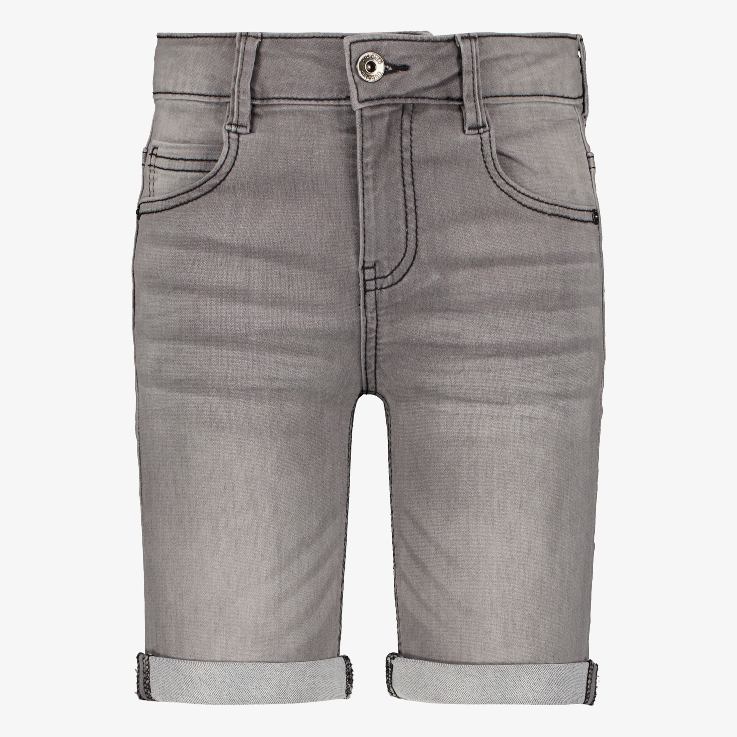 Unsigned jongens denim short grijs