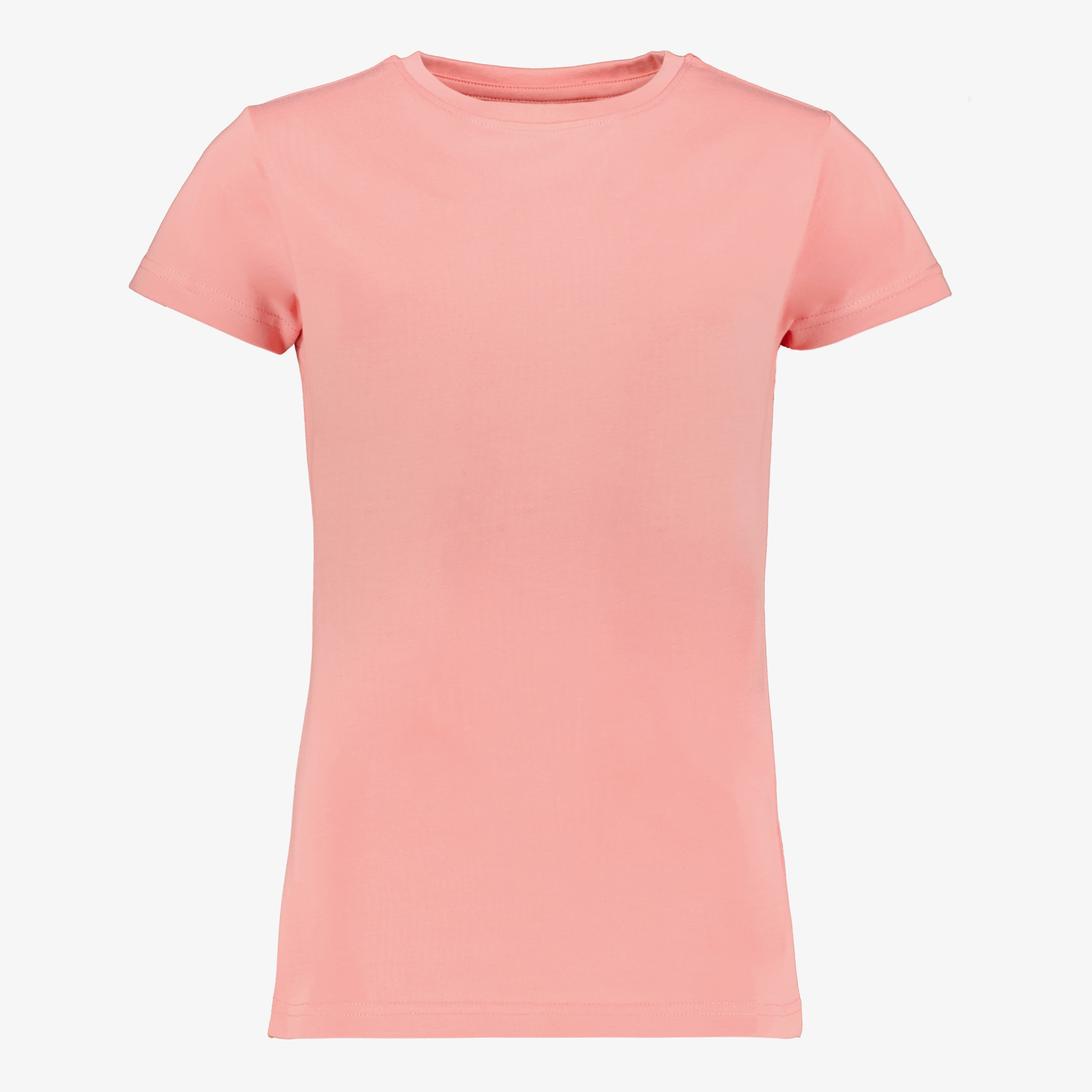 TwoDay basic meisjes T-shirt zalmroze