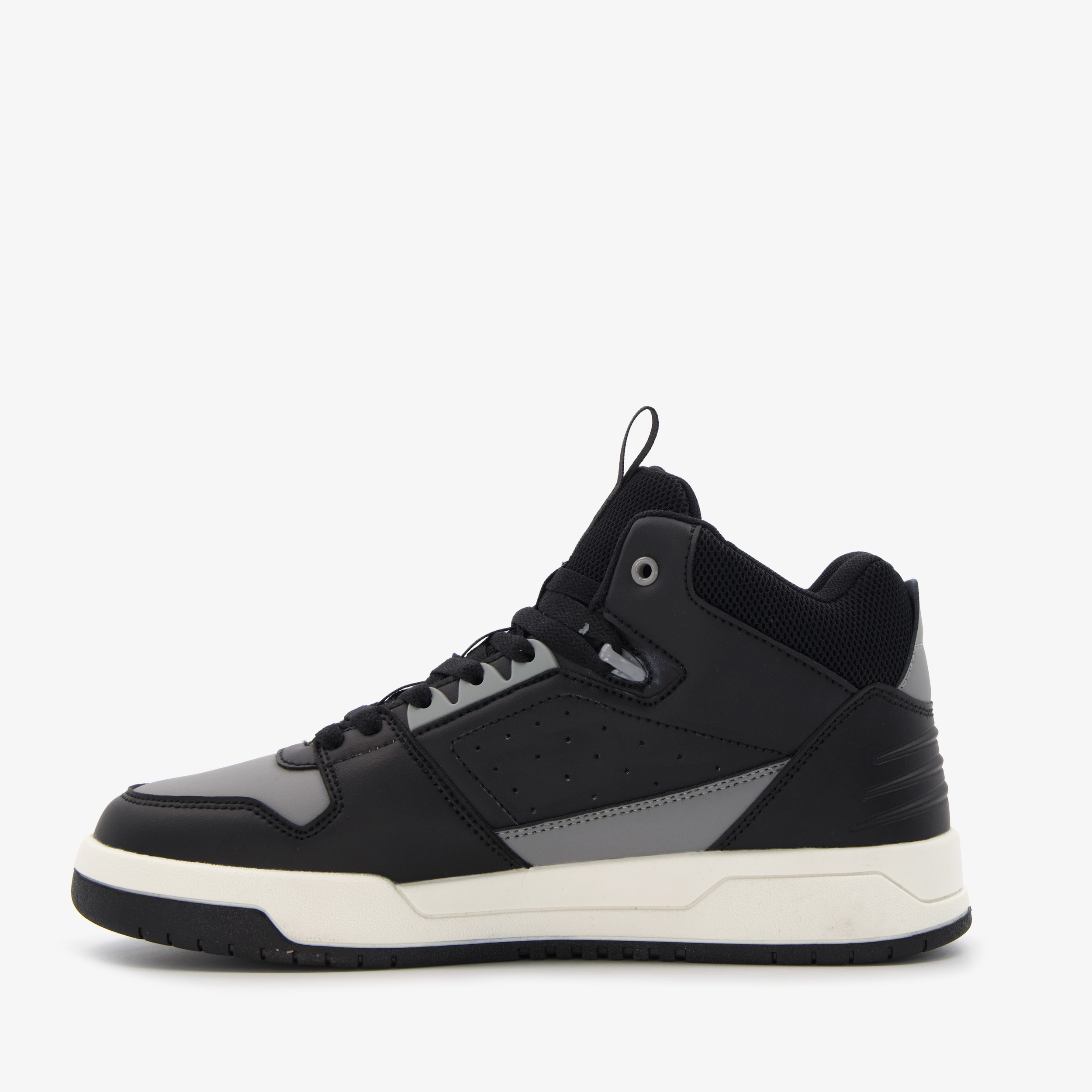 Blue Box hoge heren sneakers zwart met grijs – foto 2