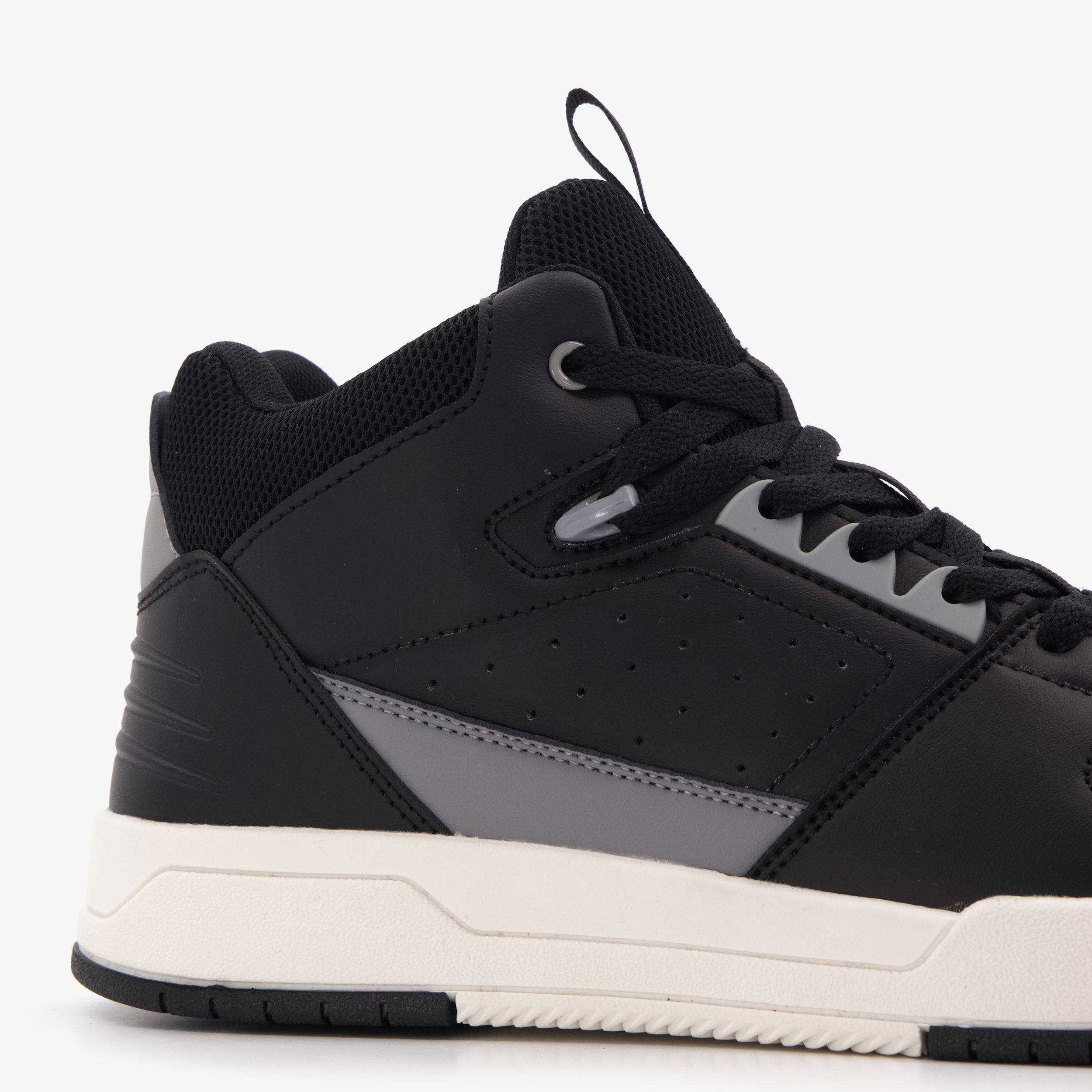 Blue Box hoge heren sneakers zwart met grijs – foto 5