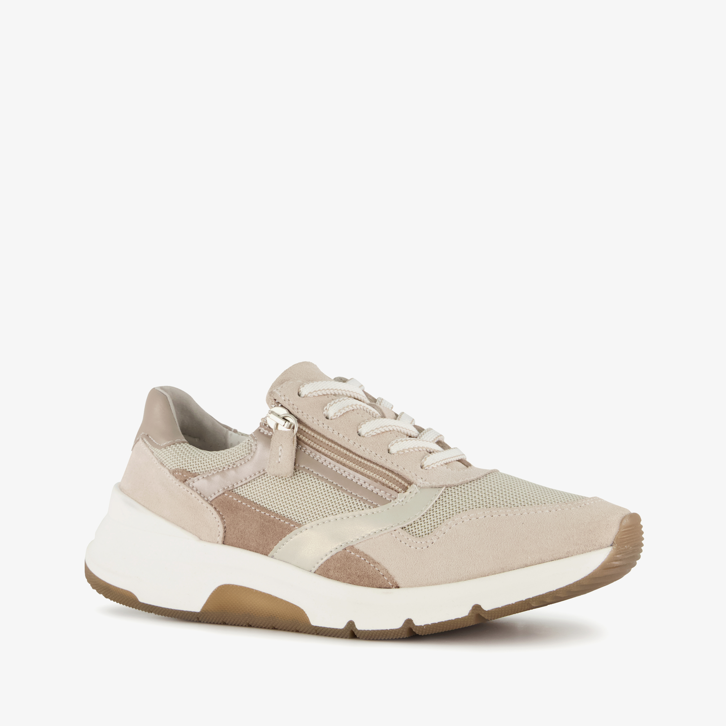 Hush Puppies suède dames sneakers beige bruin