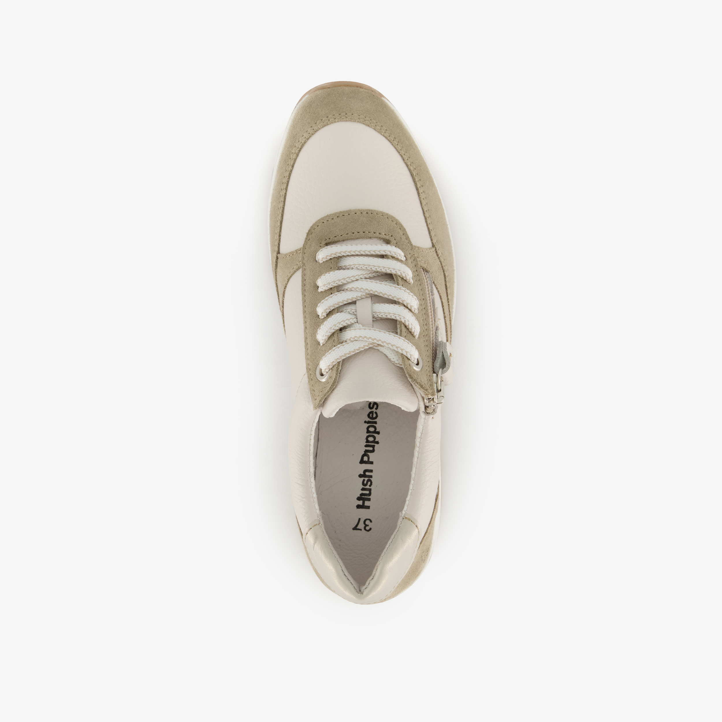 Hush Puppies suède dames sneakers beige – foto 4