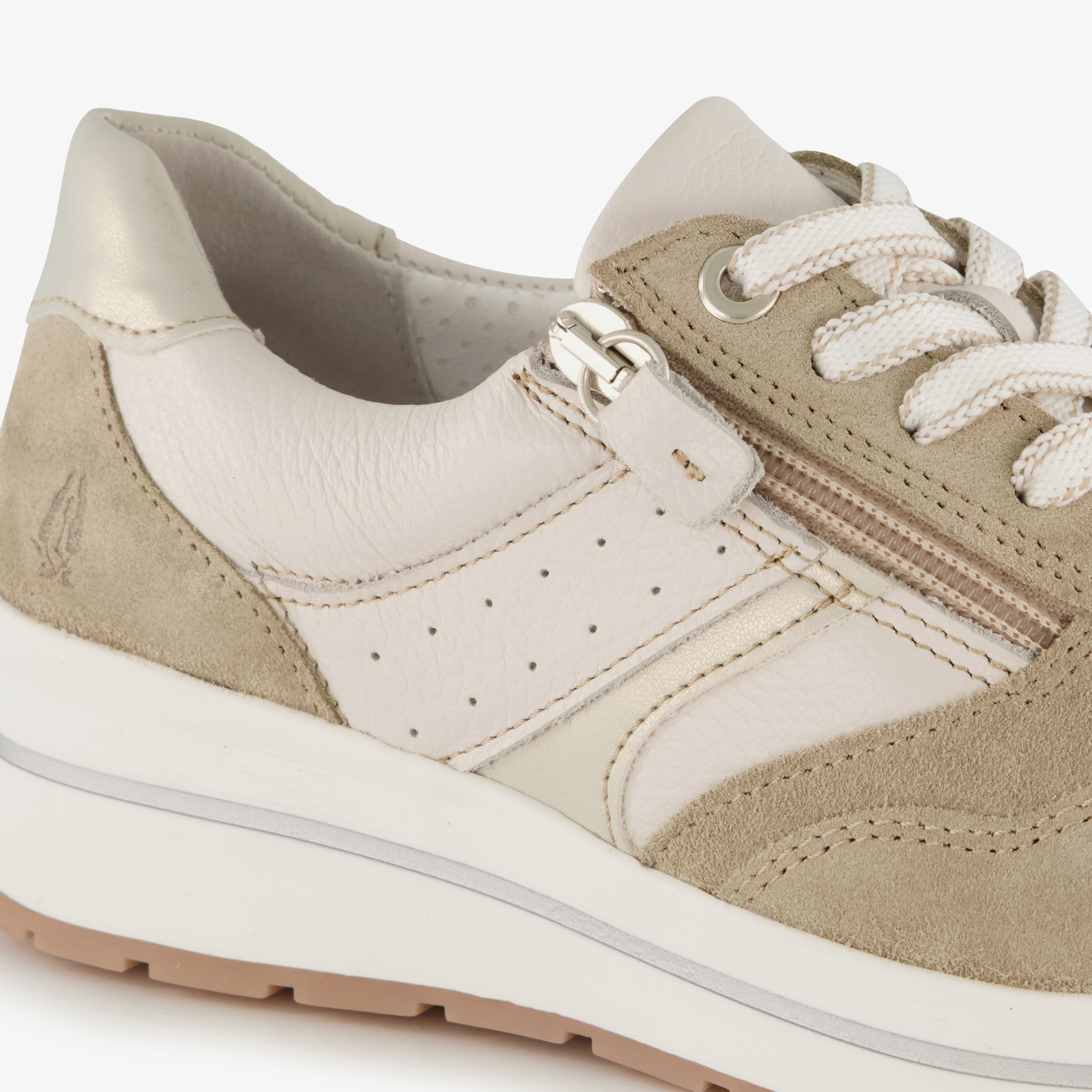 Hush Puppies suède dames sneakers beige – foto 5