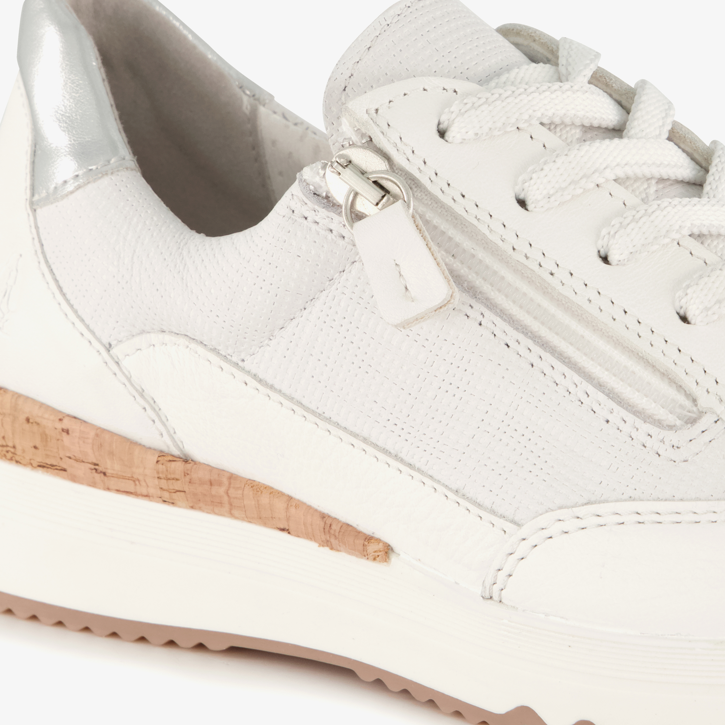 Hush Puppies leren dames sneakers wit – foto 5