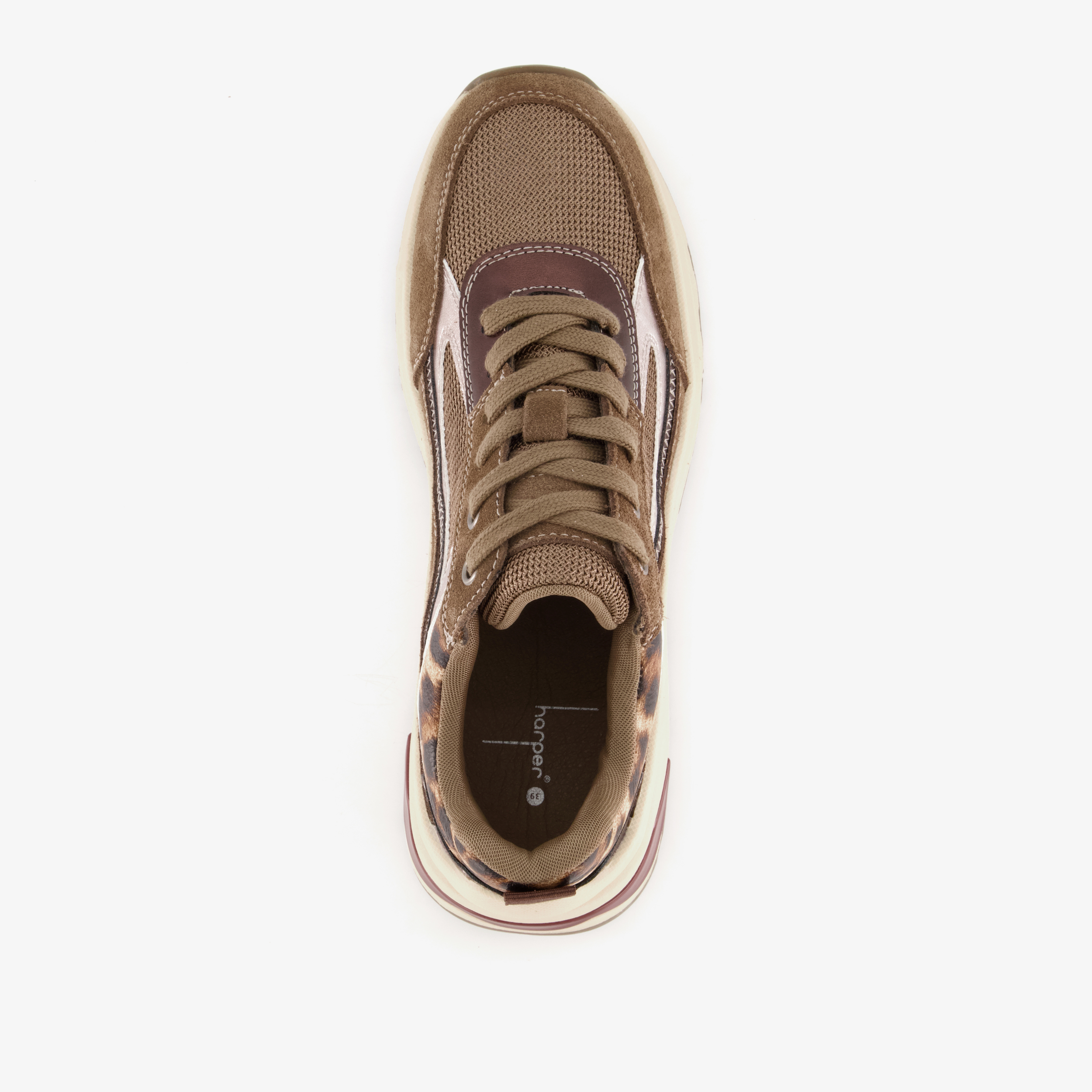 Harper dames sneaker bruin – foto 4